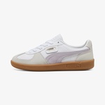 Puma Palermo Leather Mor Detaylı Kadın Beyaz Sneaker