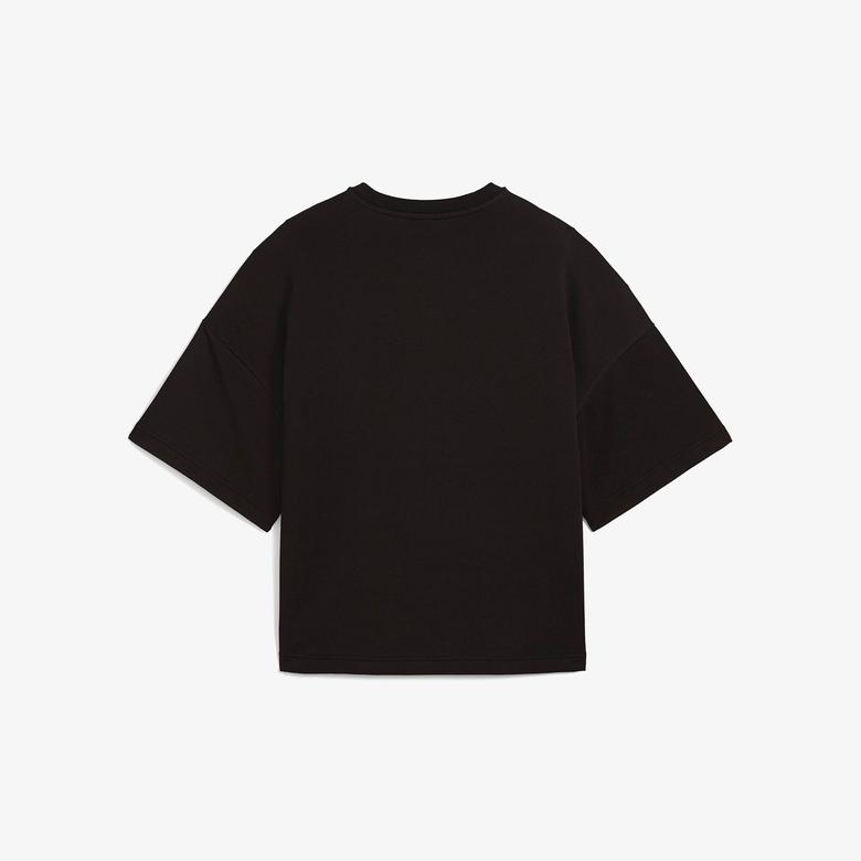 Puma Wardrobe Essentials Relaxed Kadın Siyah T-Shirt