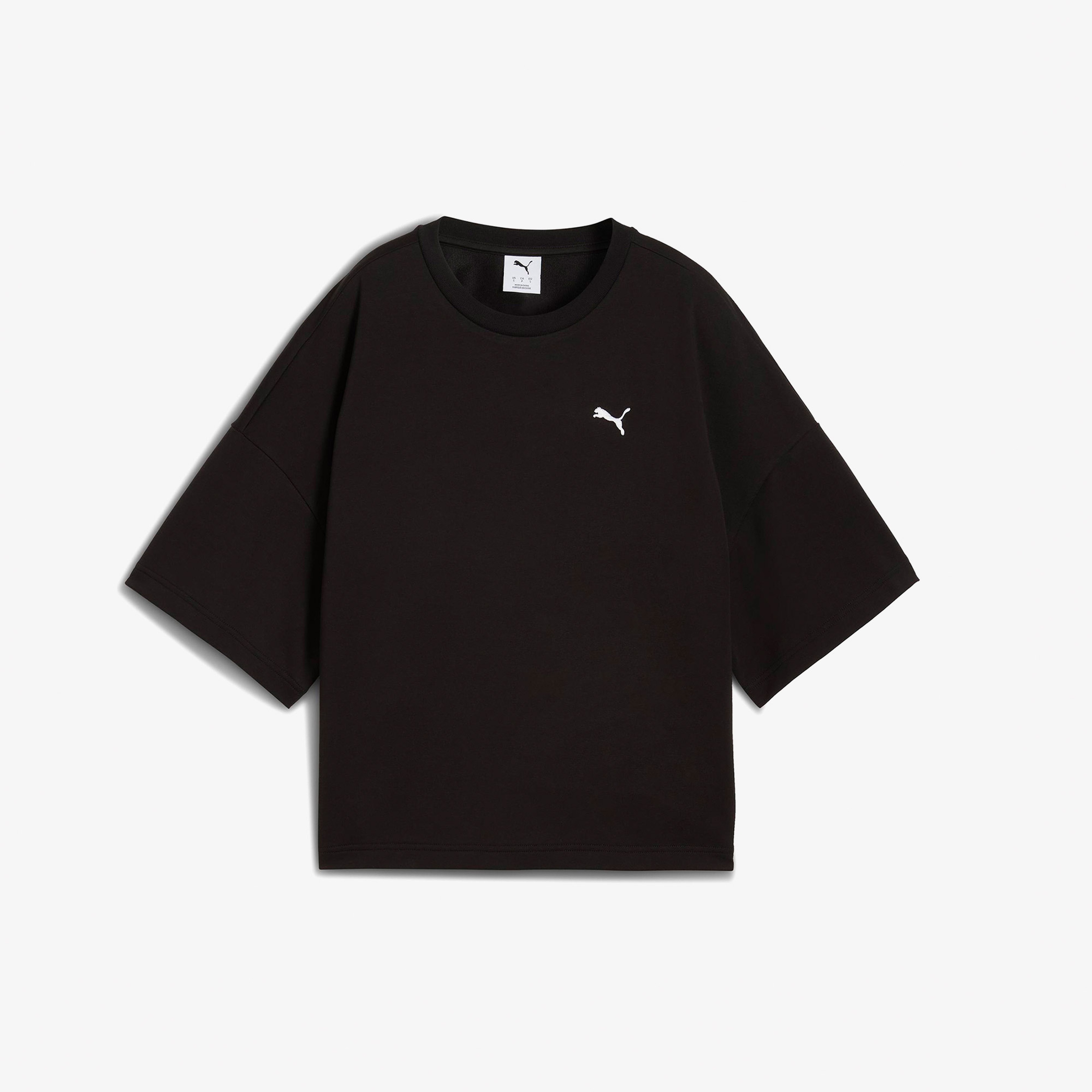 Puma Wardrobe Essentials Relaxed Kadın Siyah T-Shirt