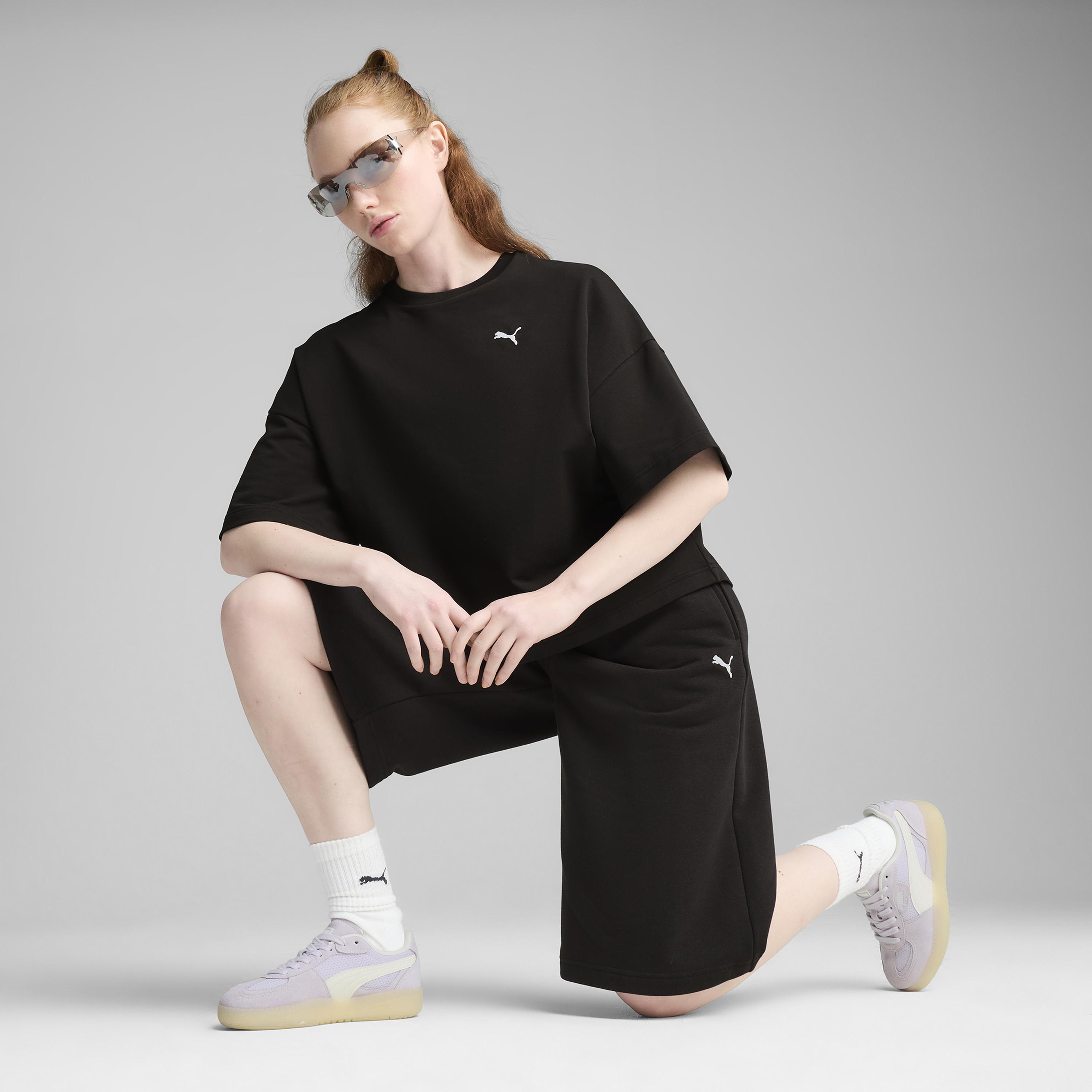 Puma Wardrobe Essentials Relaxed Kadın Siyah T-Shirt