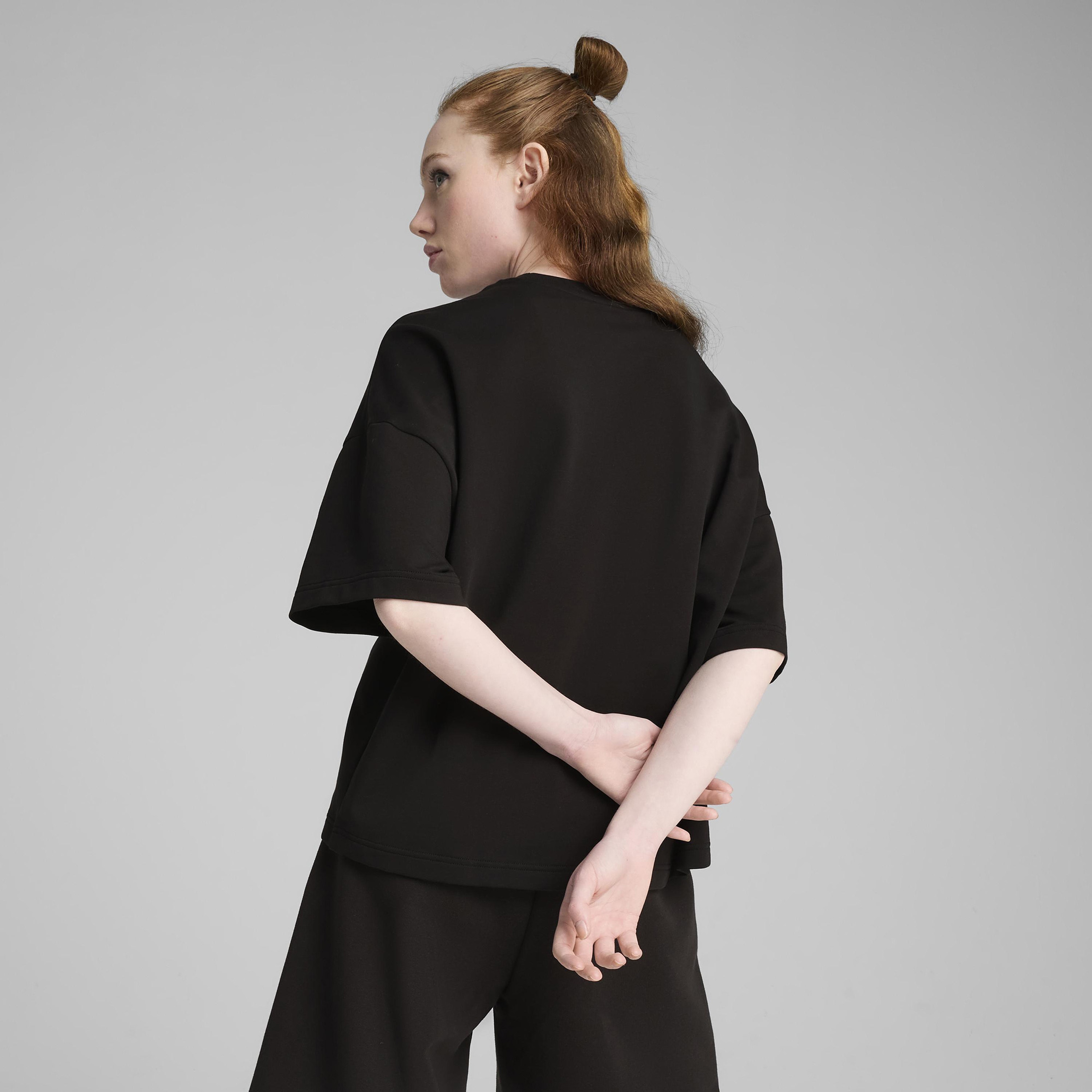 Puma Wardrobe Essentials Relaxed Kadın Siyah T-Shirt