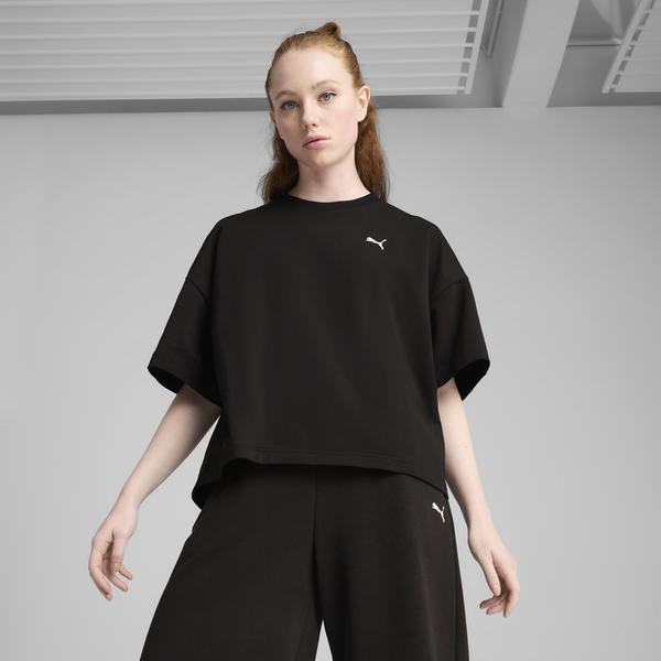Puma Wardrobe Essentials Relaxed Kadın Siyah T-Shirt