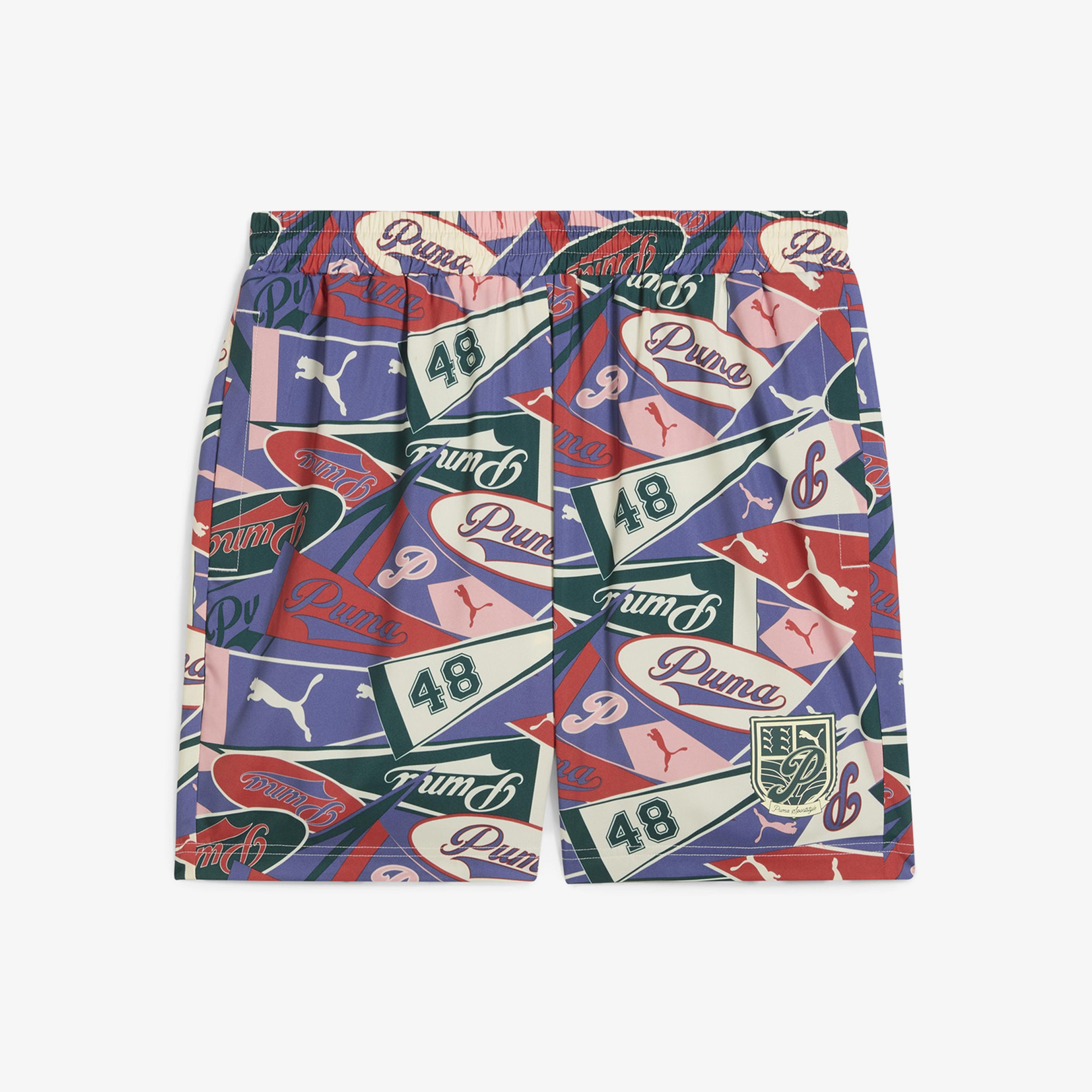Puma Sports Legacy Graphic Relaxed Unisex Renkli Şort