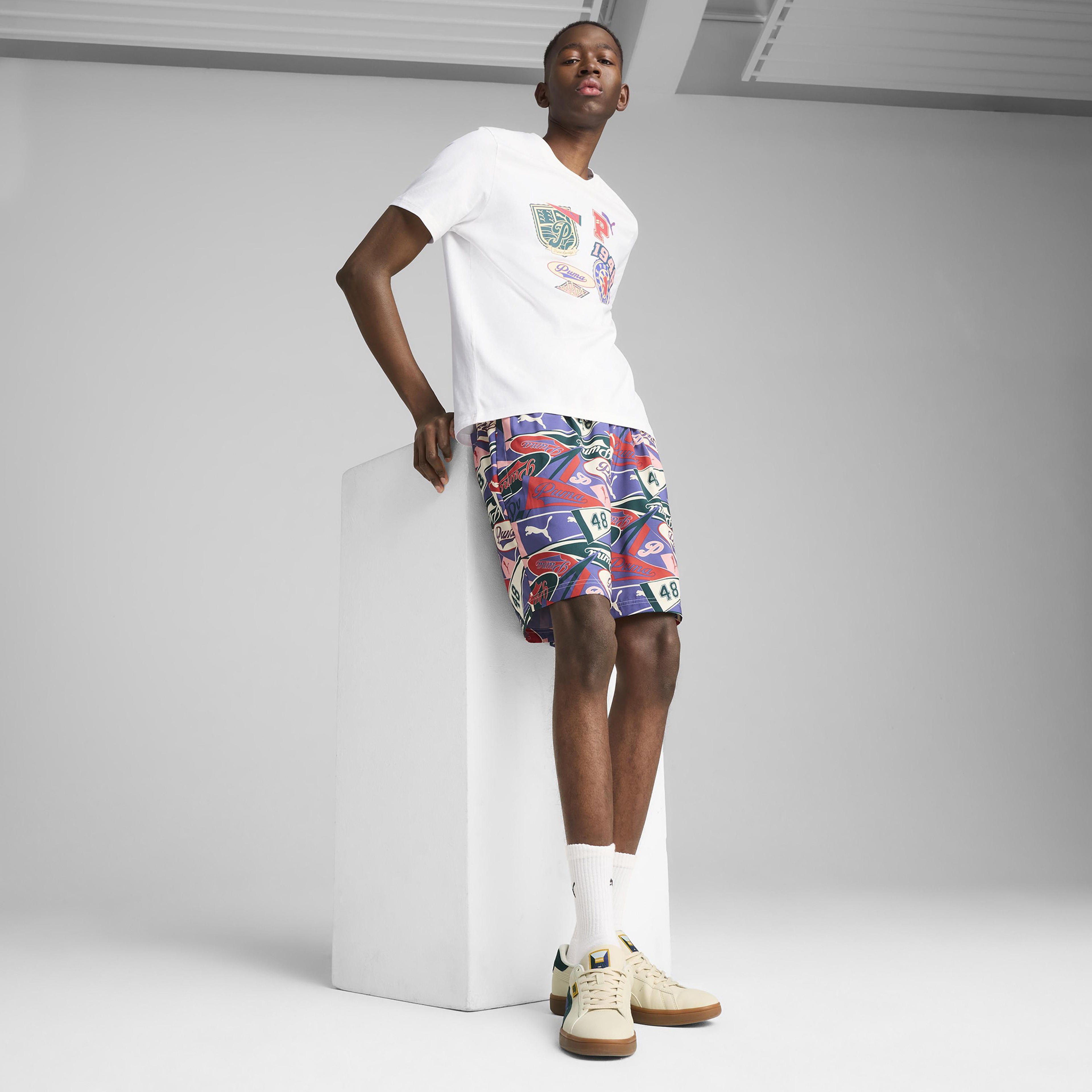 Puma Wardrobe Ess Graphic Erkek Beyaz T-Shirt