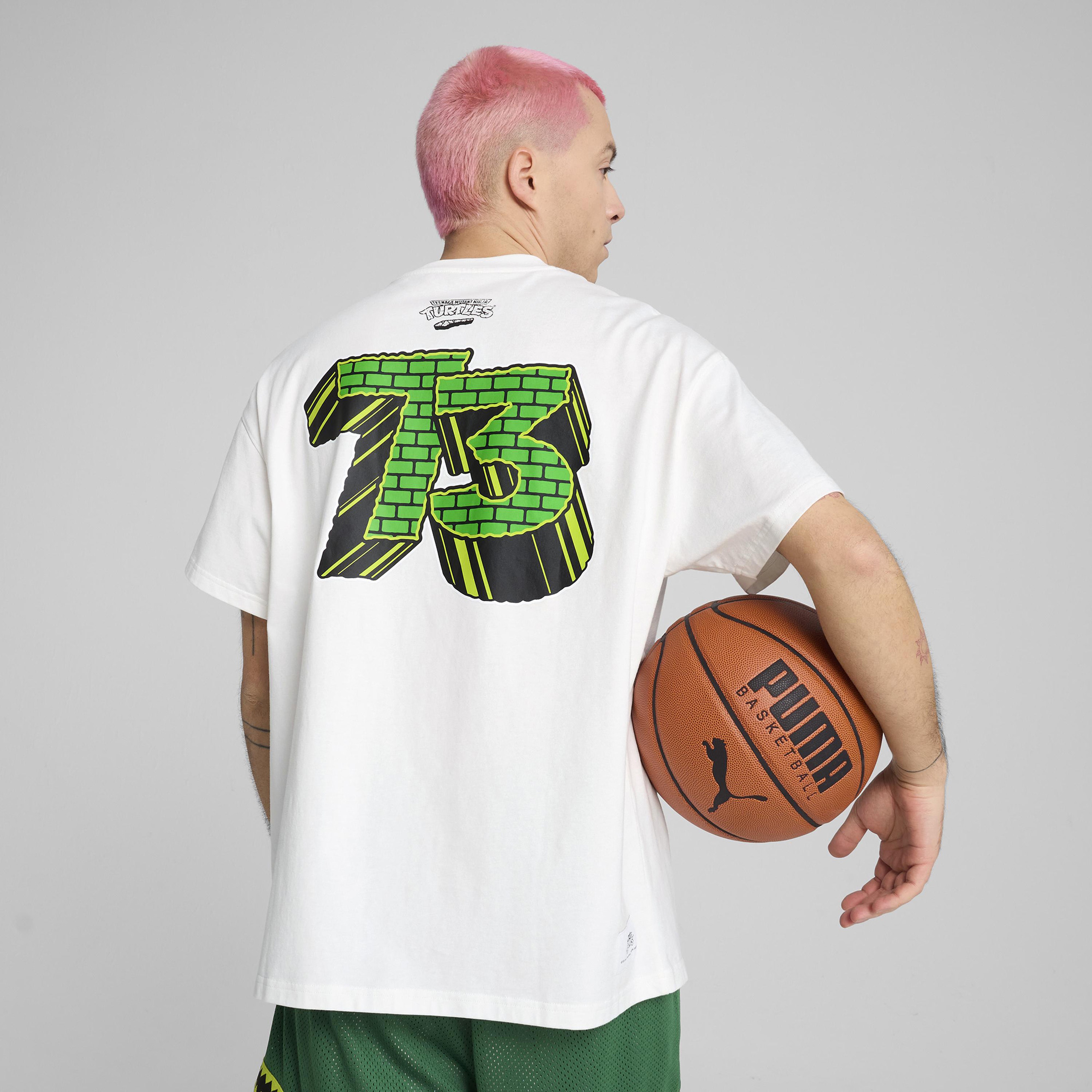 kikinomama様 Puma X TMNT Basketball Erkek Desenli Beyaz T-ShirtXL630929| Occasion
