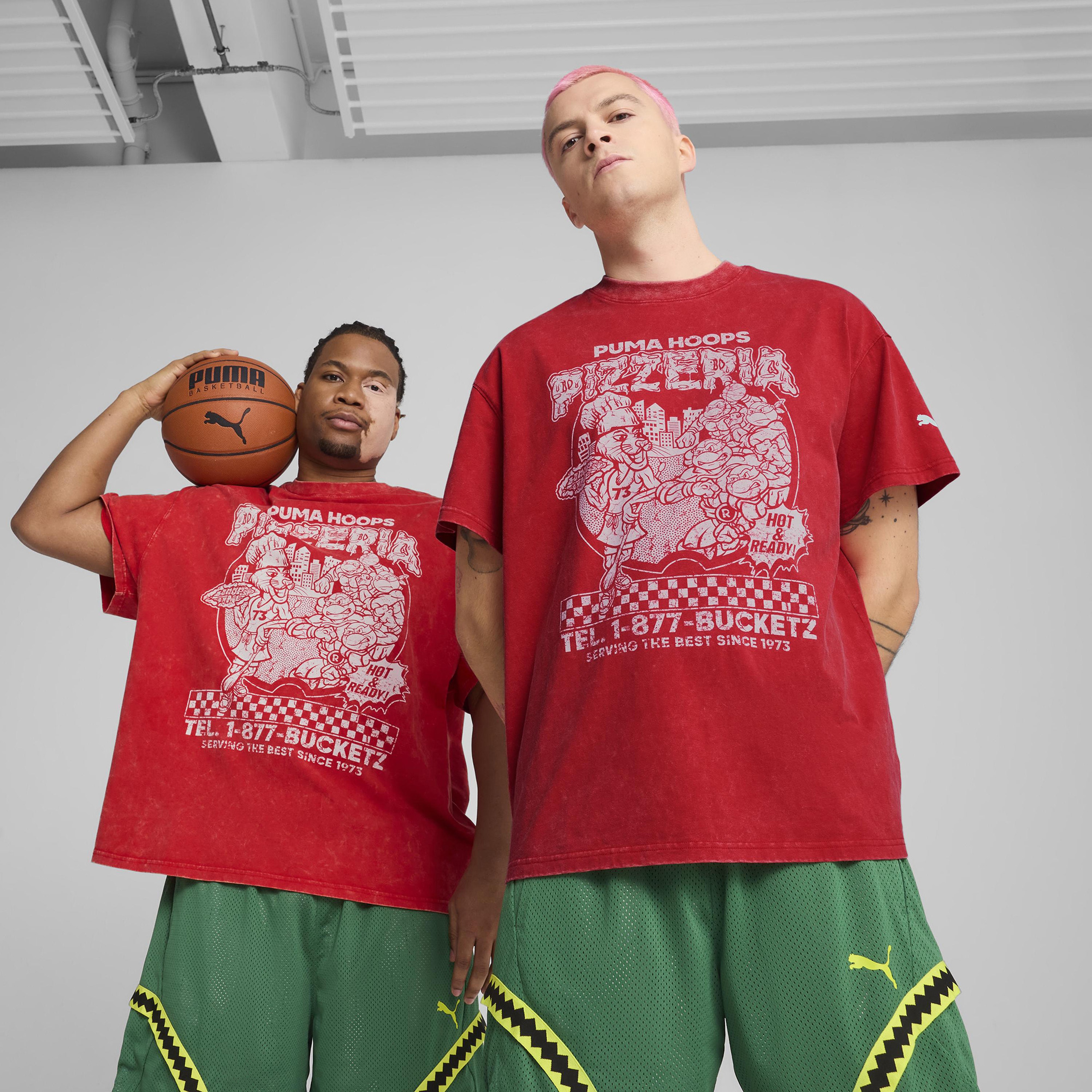 Puma X TMNT Erkek Kırmızı Basketbol T-Shirt