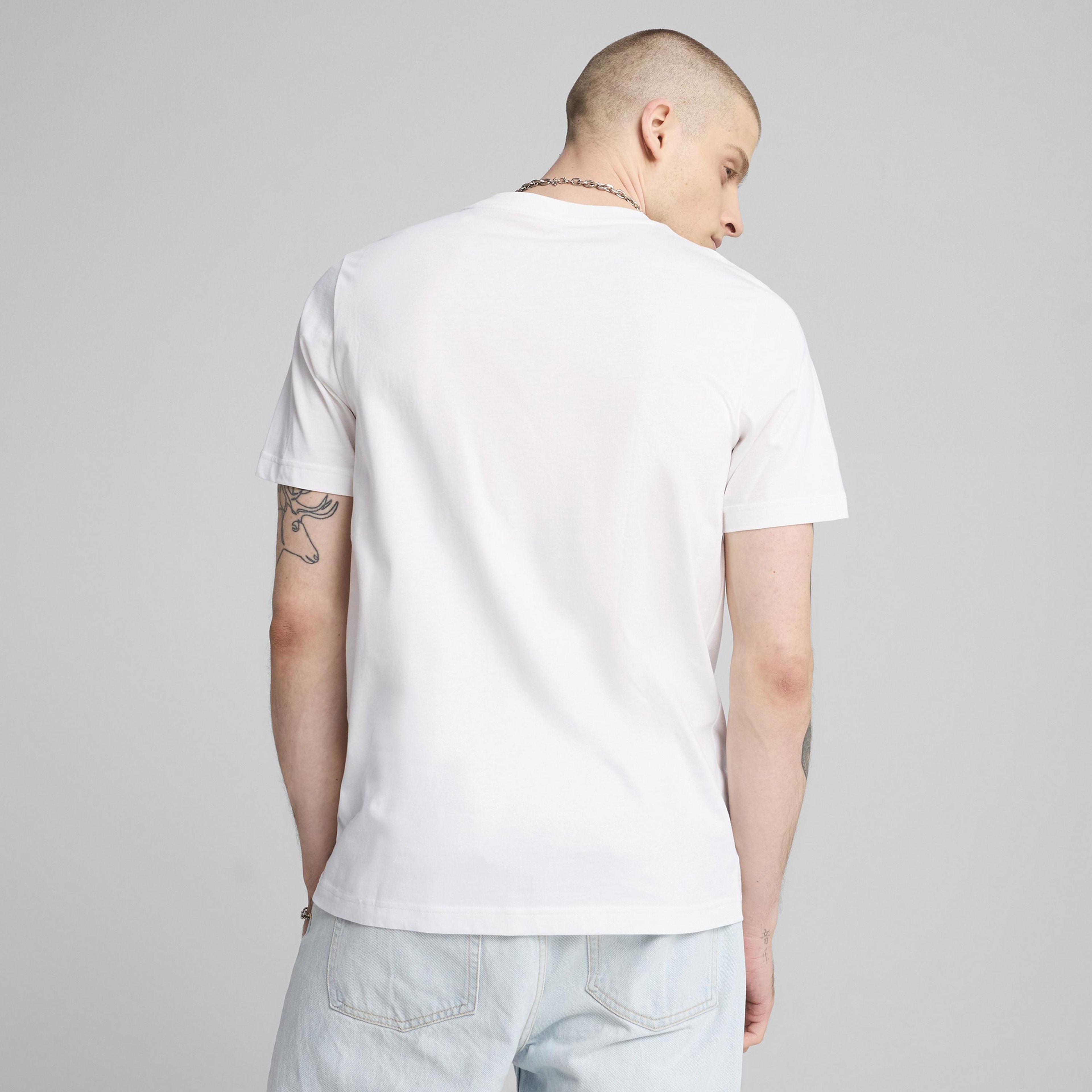 Puma Graphics Icon Erkek Beyaz T-Shirt