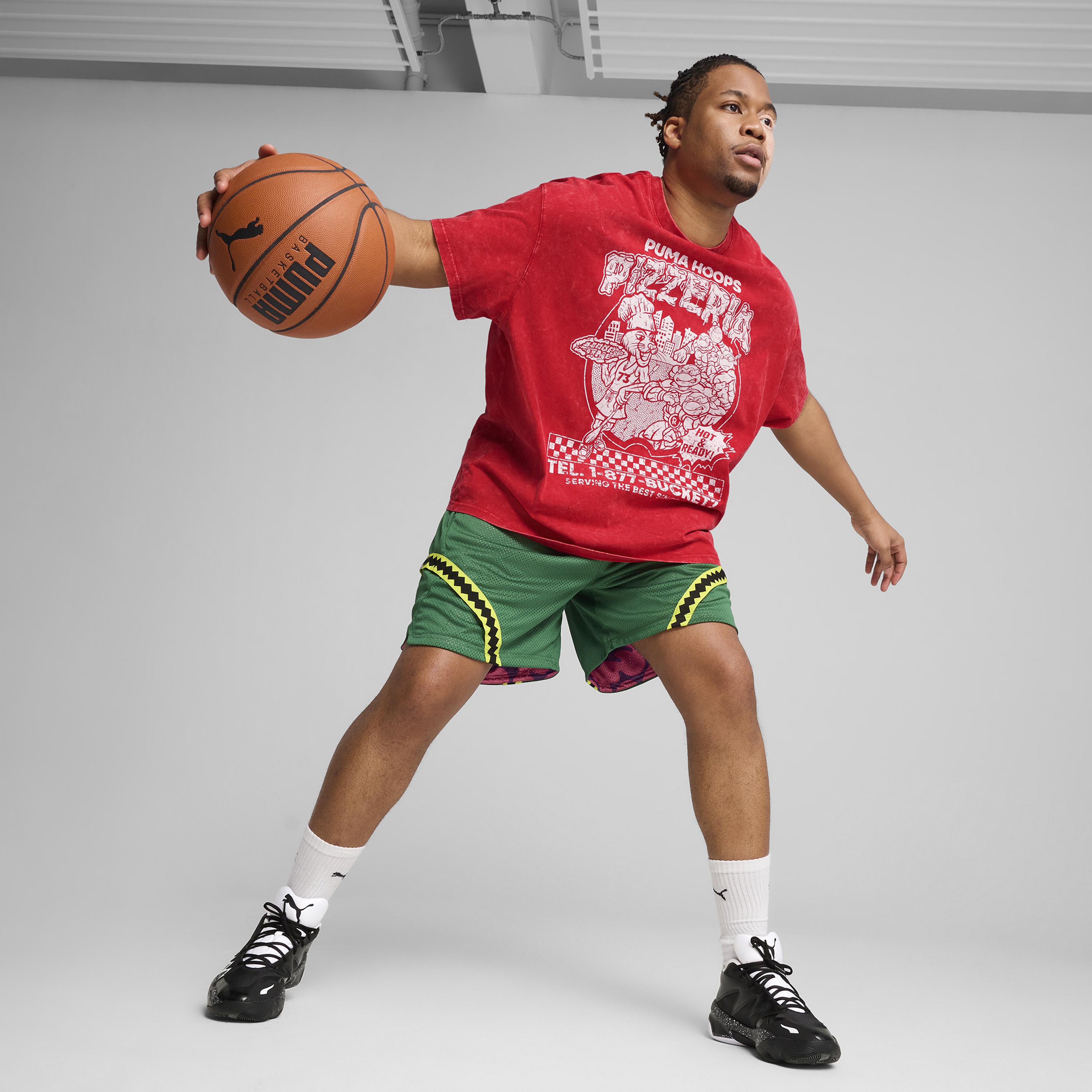 Puma X TMNT Erkek Kırmızı Basketbol T-Shirt