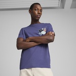 Puma Graphics icon Erkek Mavi T-Shirt