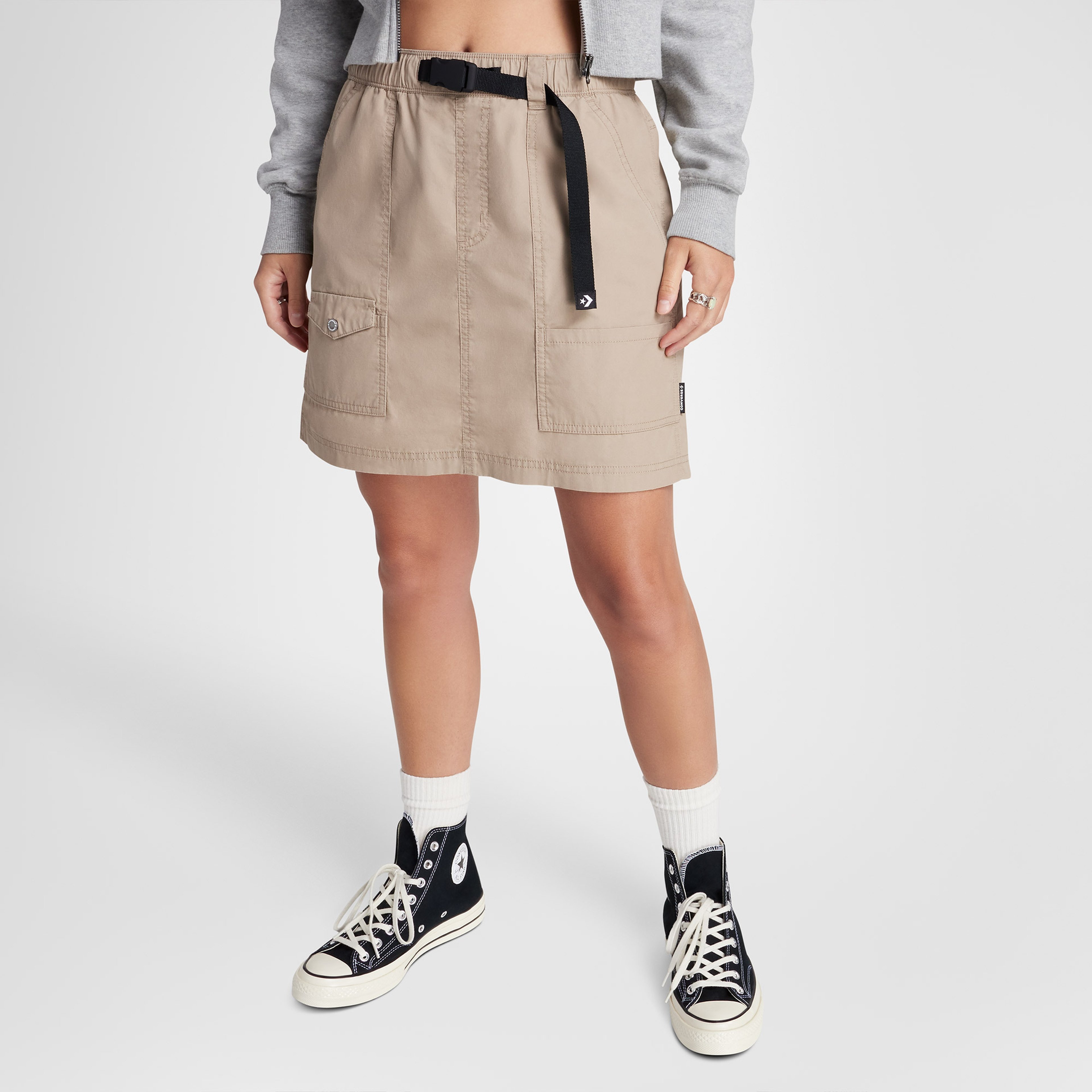 Converse Harbor Mini Skirt Kadın Kahverengi Etek