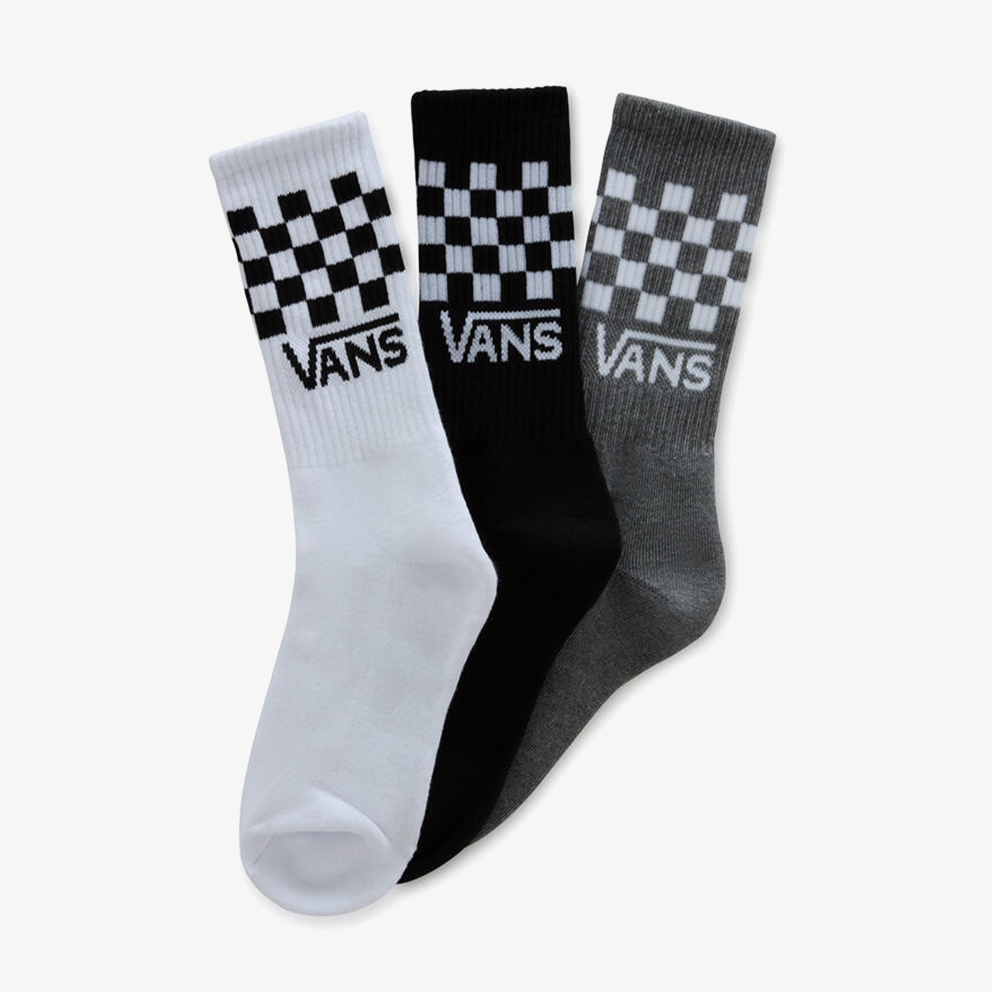 Vans Drop V Classic Check Crew Çocuk Beyaz Çorap