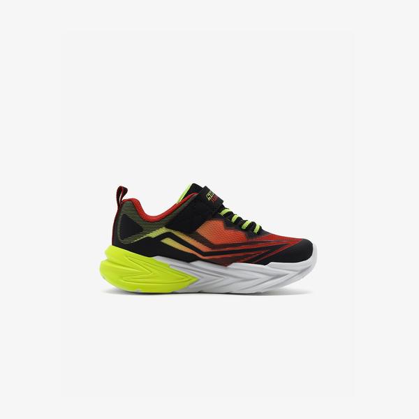 Skechers Flexglow Ultra Çocuk Siyah Işıklı Spor Ayakkabı
