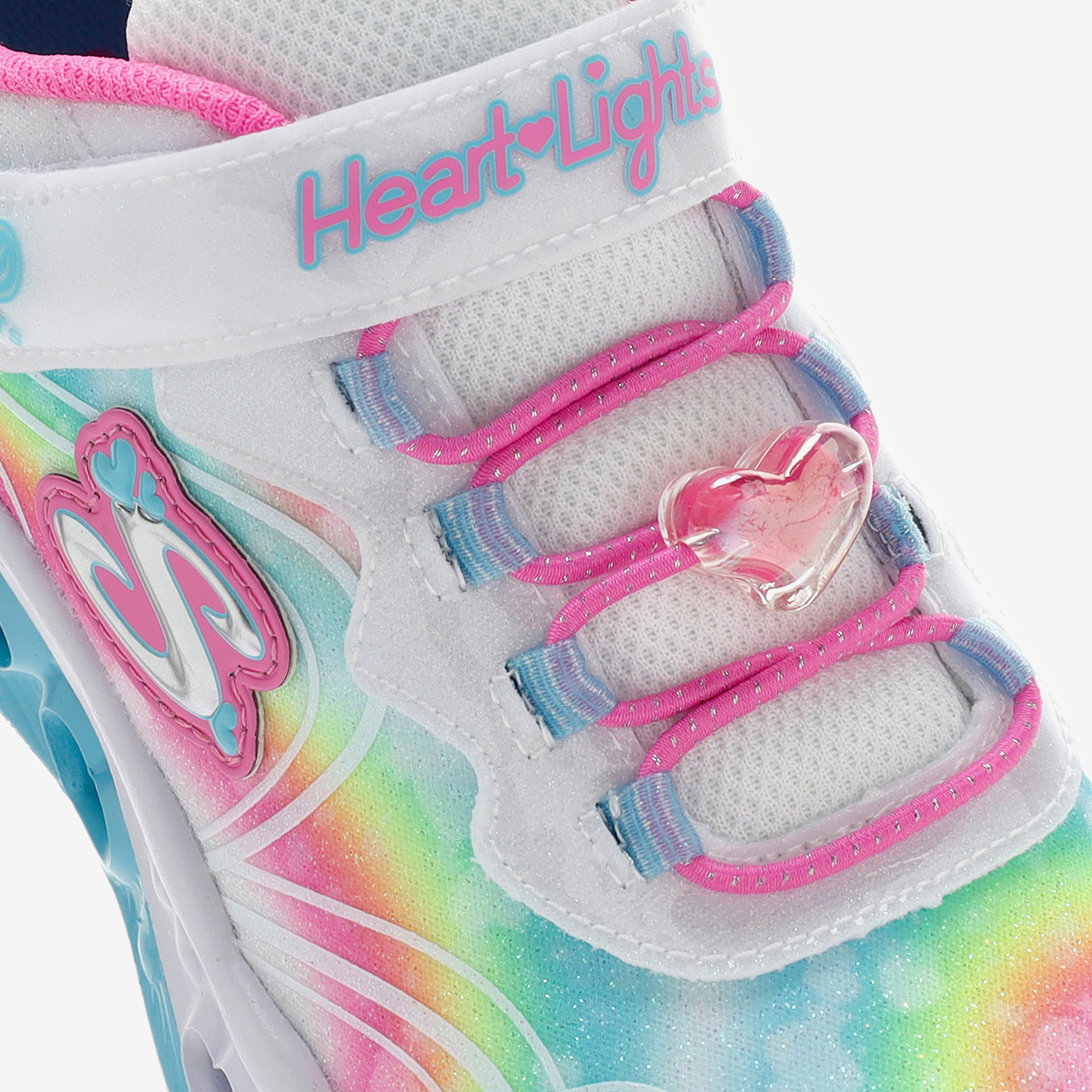 Skechers Flutter Heart Lights Groovy Swirl Çocuk Beyaz Işıklı Spor Ayakkabı