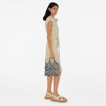 Burberry Mini Check Knitted Kadın Krem Rengi El Çantası