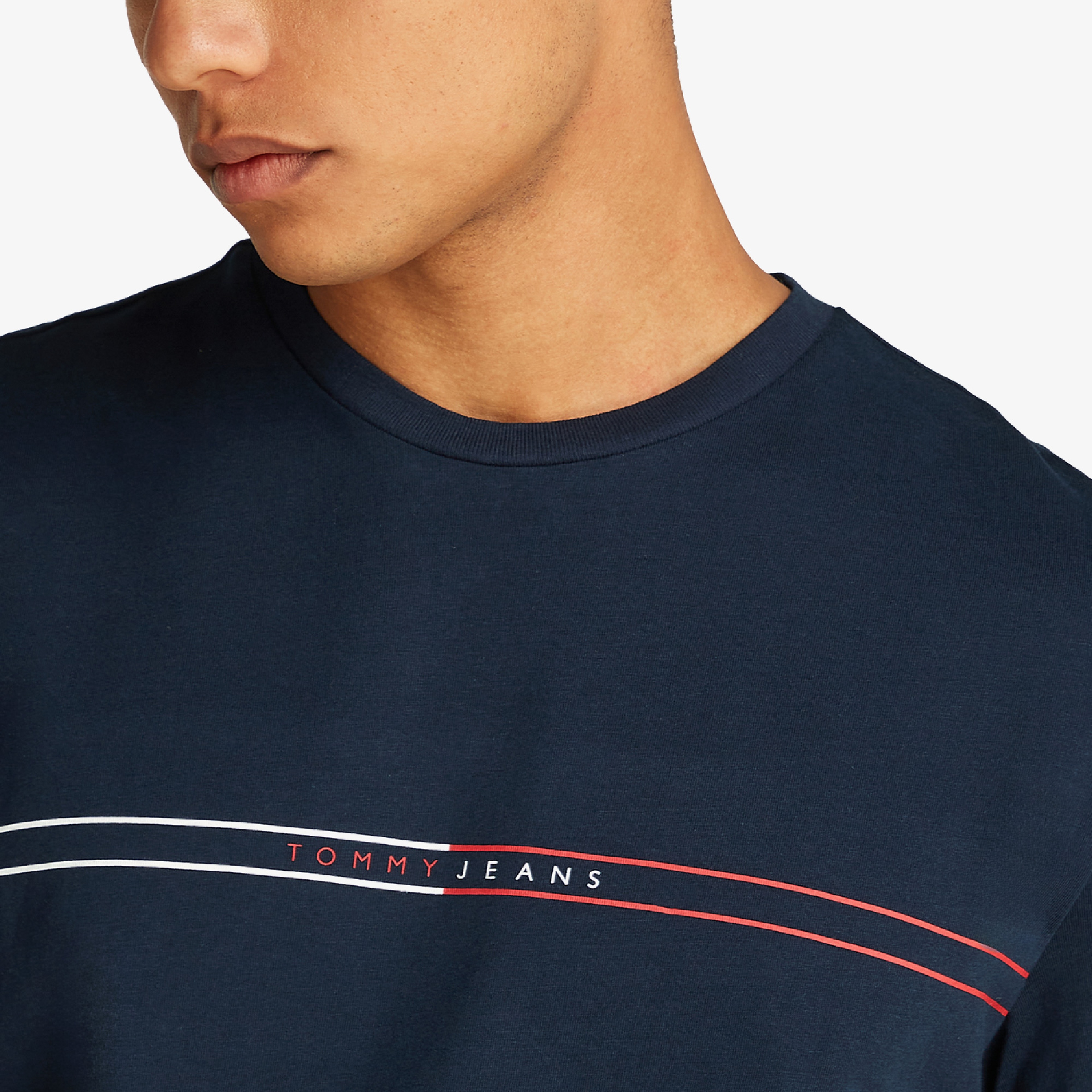 Tommy Hilfiger Erkek Mavi T-Shirt