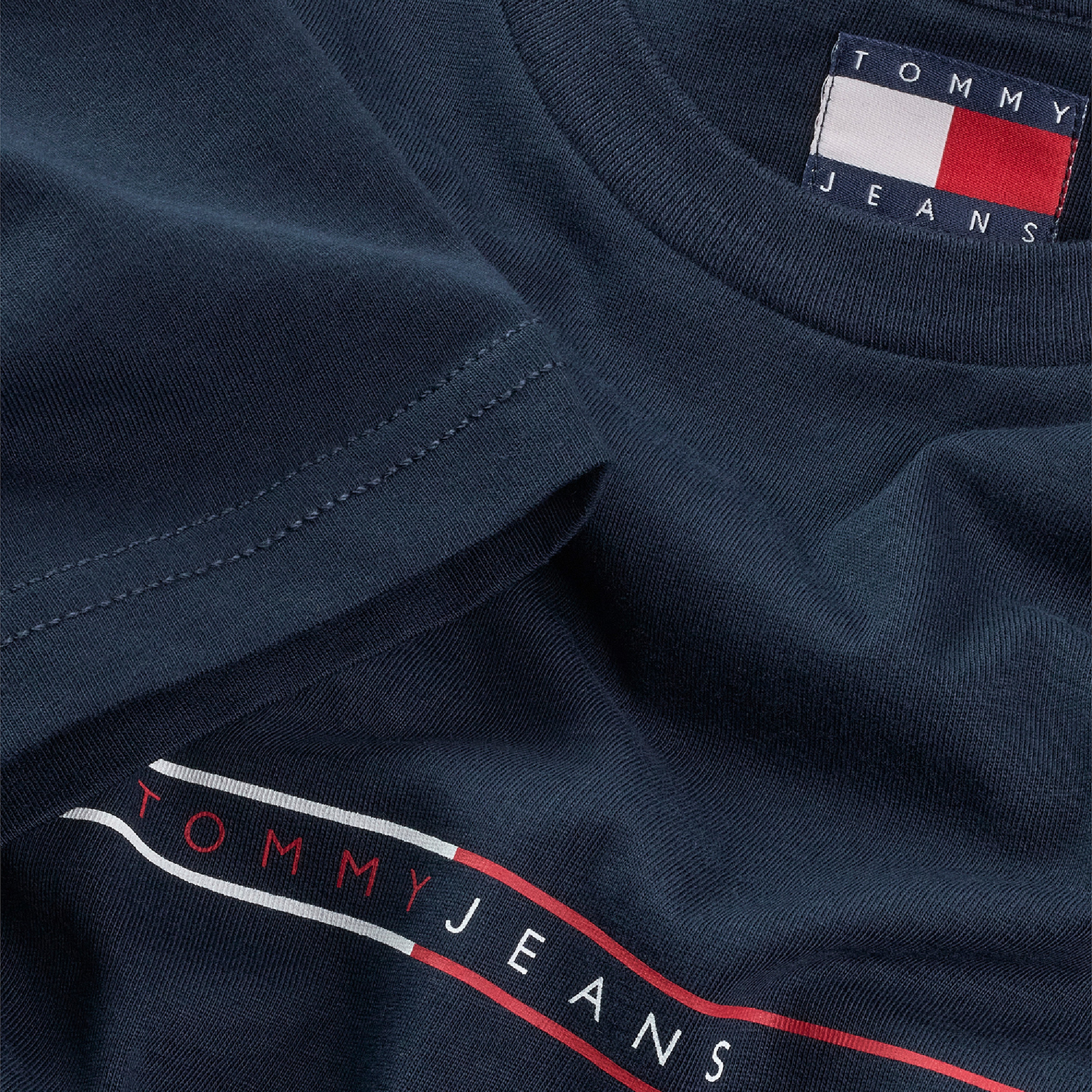 Tommy Hilfiger Erkek Mavi T-Shirt