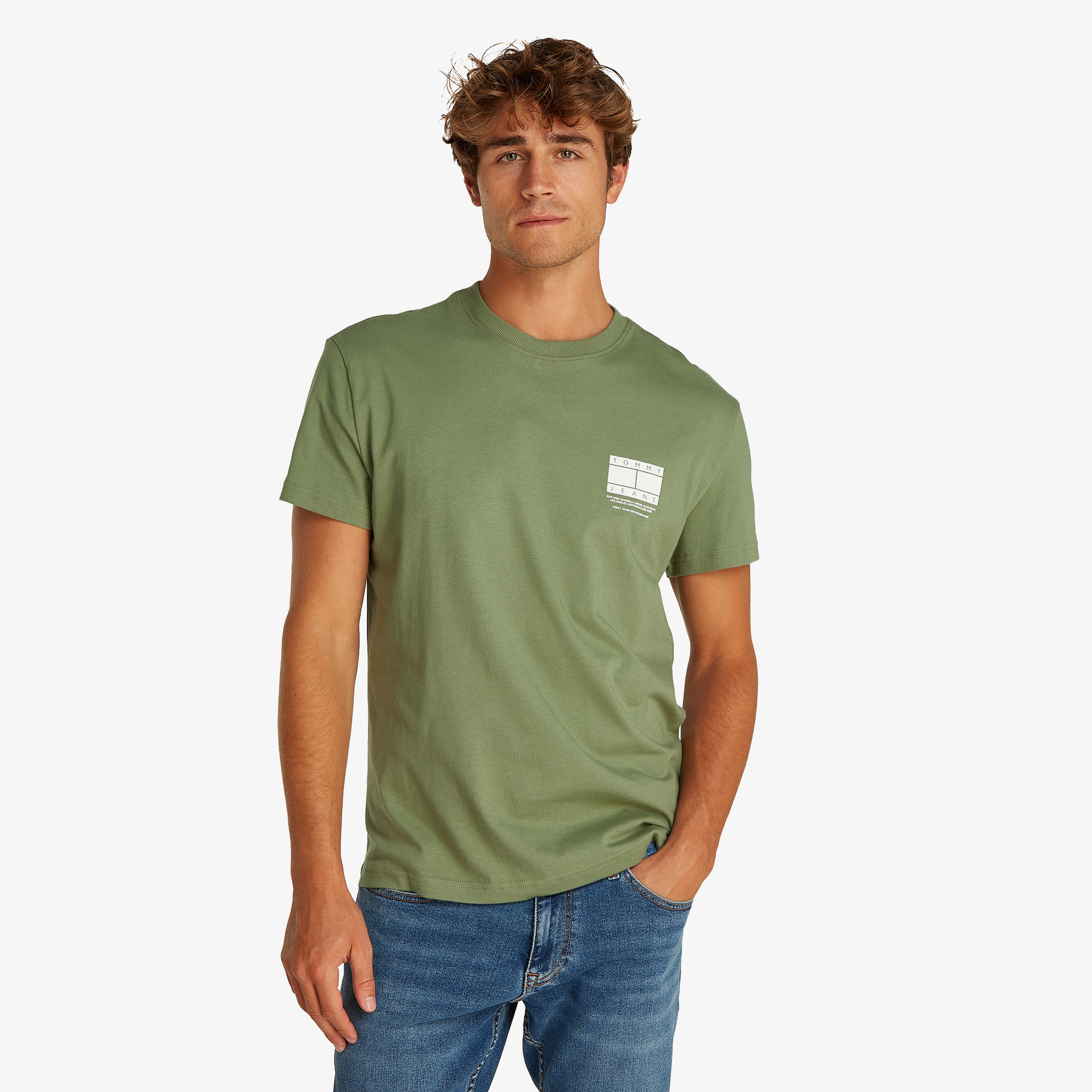 Tommy Hilfiger Erkek Yeşil T-Shirt