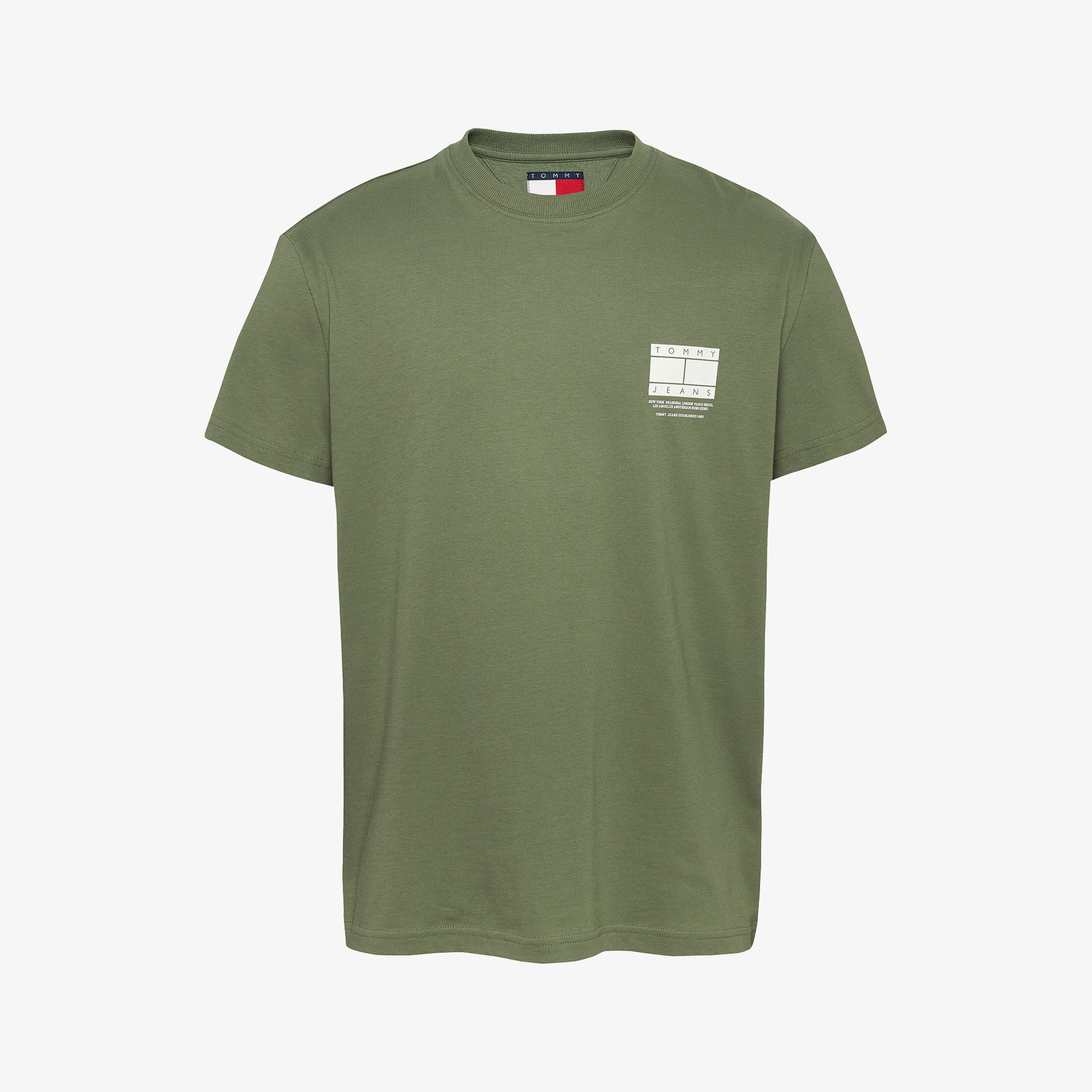 Tommy Hilfiger Erkek Yeşil T-Shirt