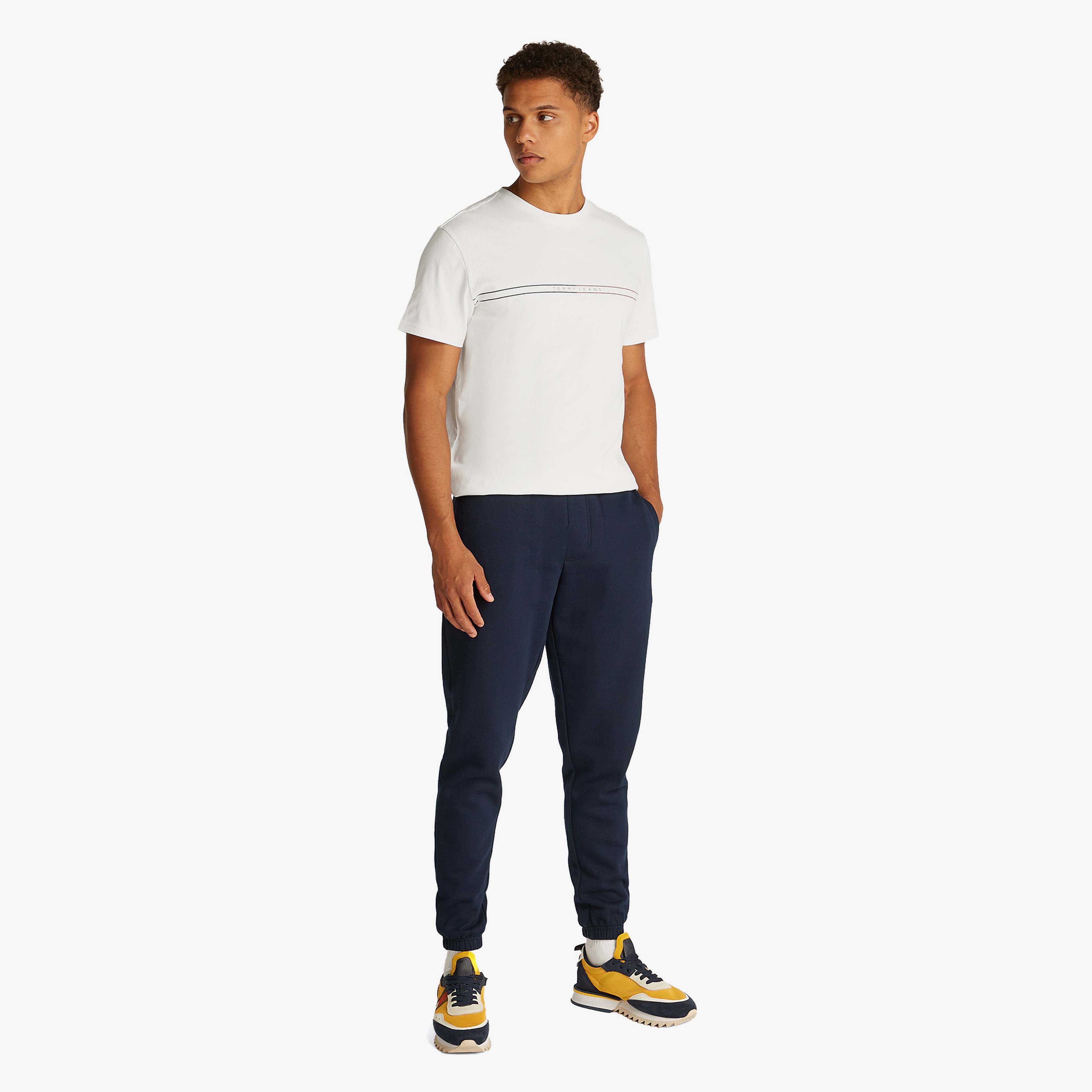 Tommy Hilfiger Erkek Beyaz T-Shirt
