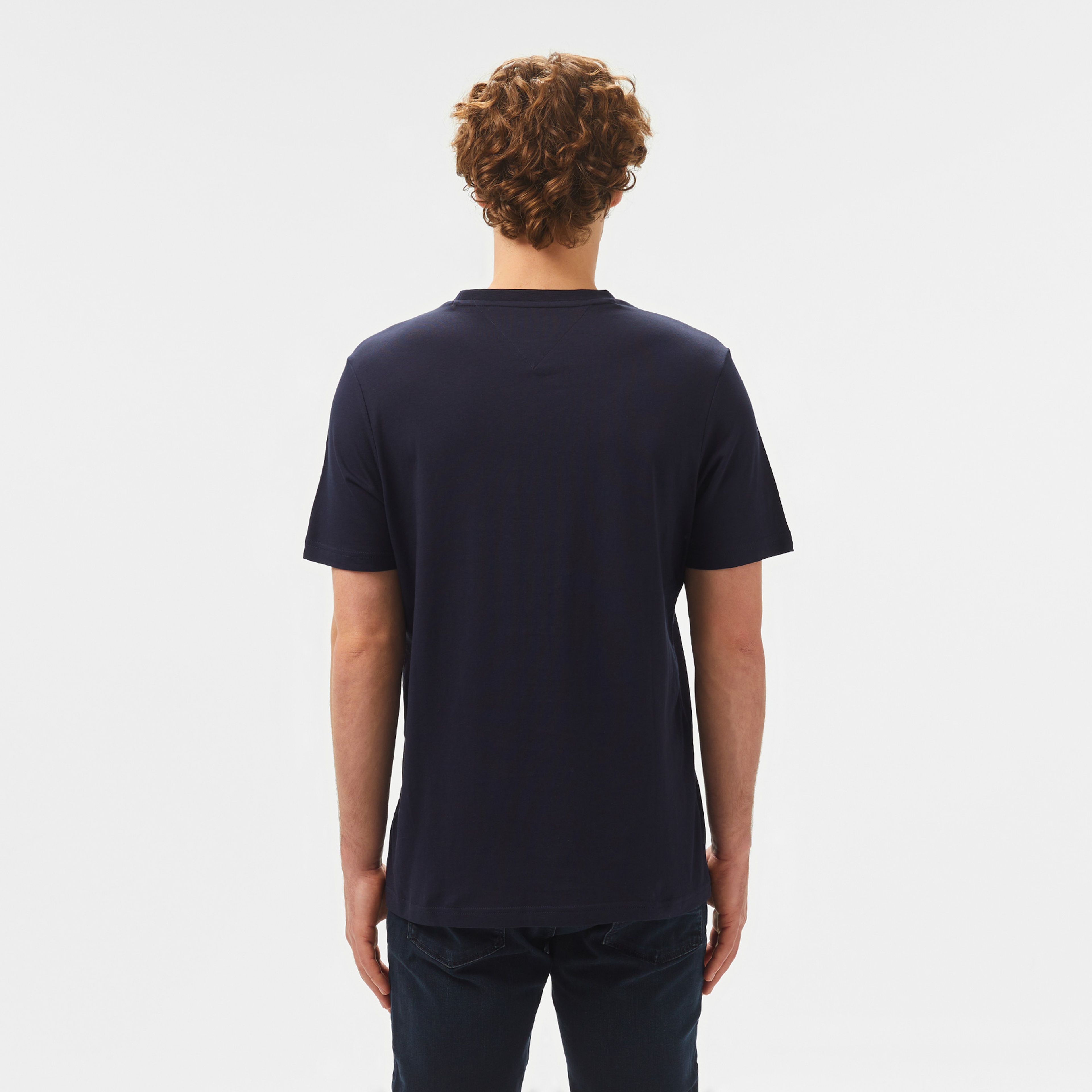 Tommy Hilfiger Erkek Mavi T-Shirt