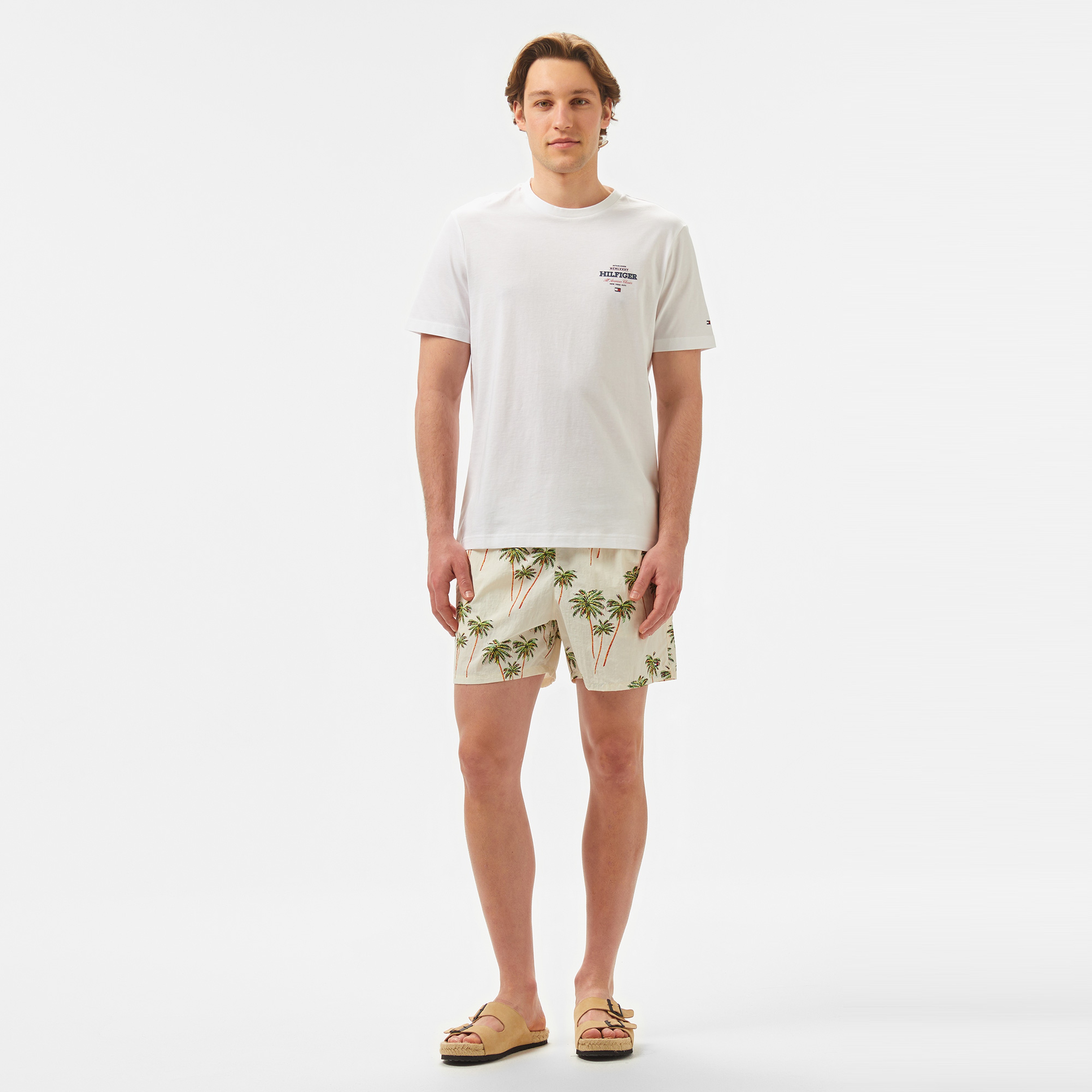 Tommy Hilfiger Erkek Beyaz T-Shirt