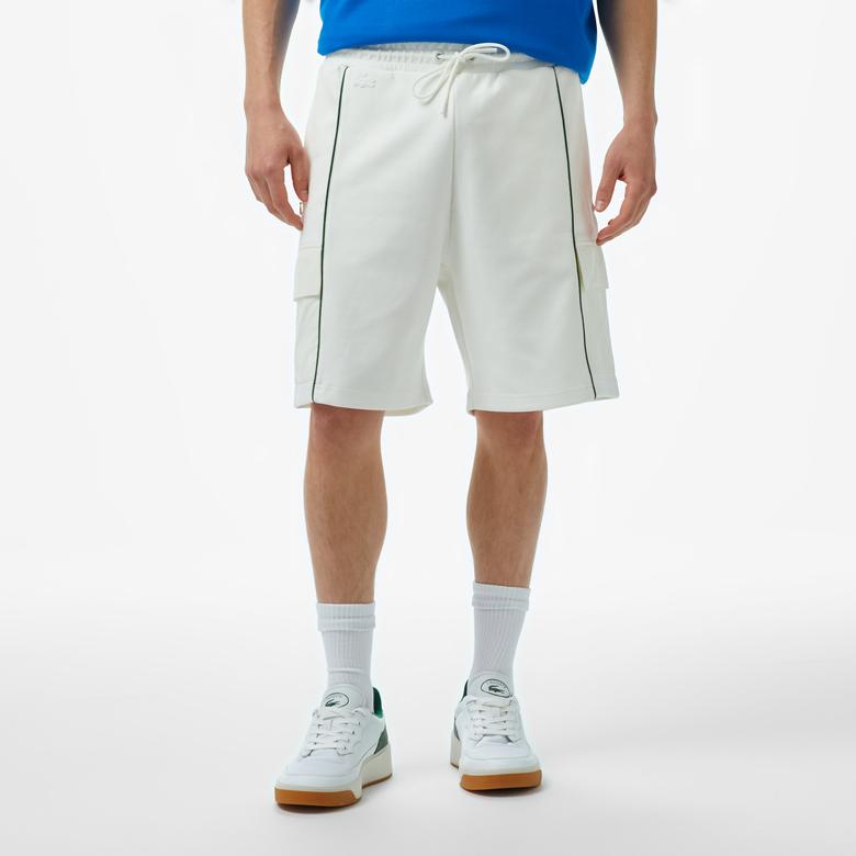 Lacoste House of SuperStep x Lacoste Erkek Beyaz Şort