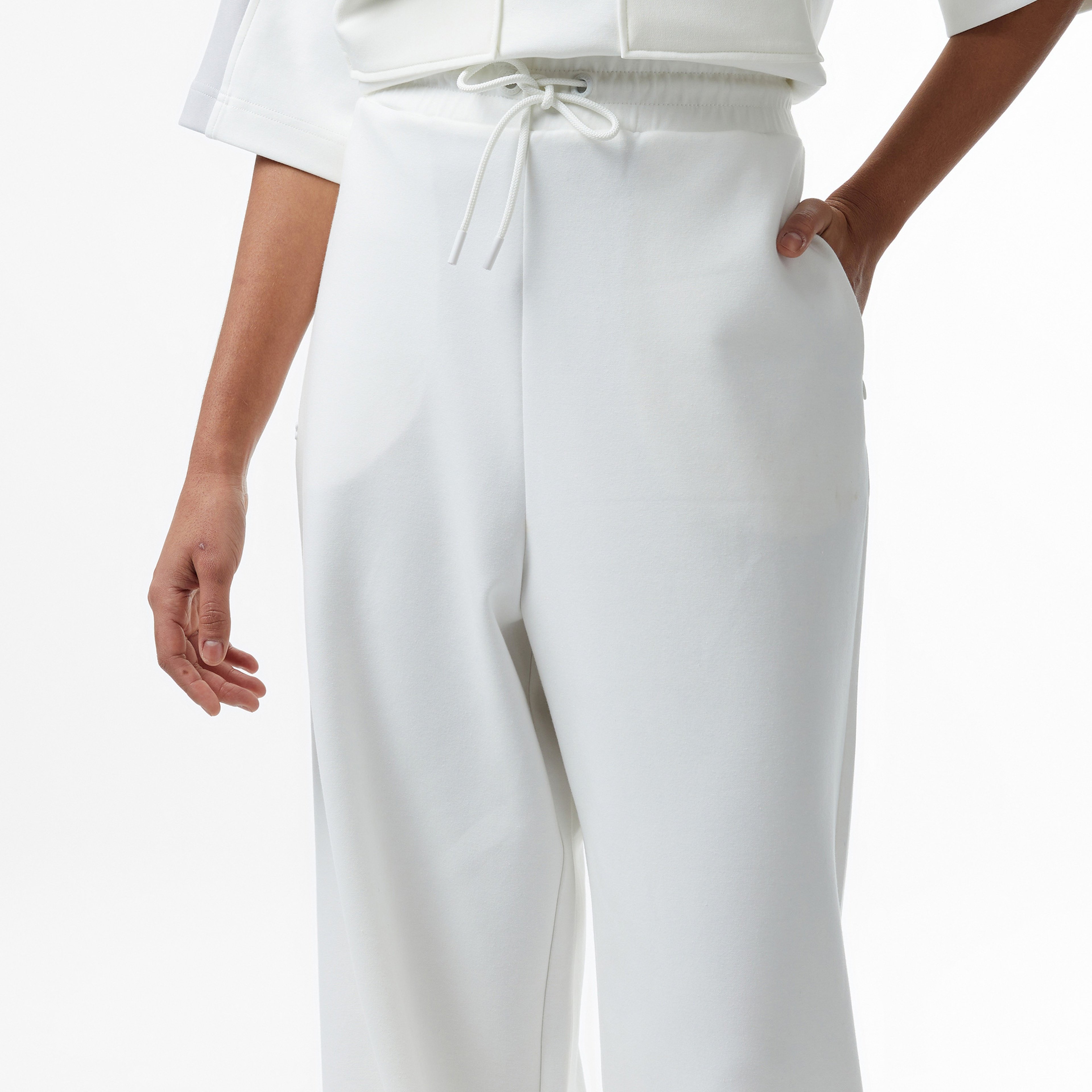 Lacoste House of SuperStep x Lacoste Kadın Beyaz Eşofman Altı