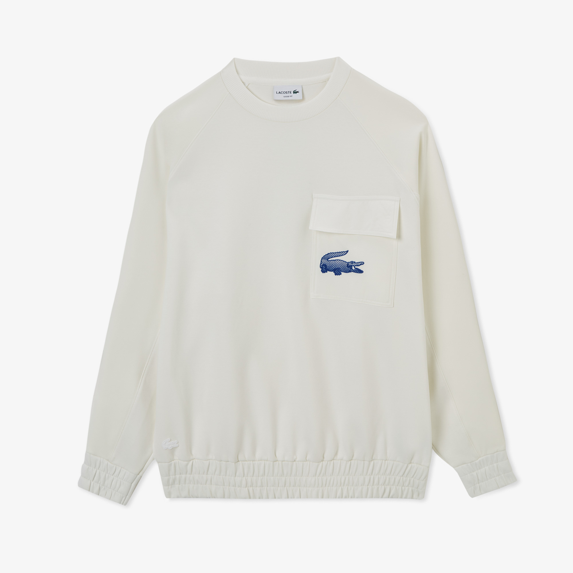 Lacoste House of SuperStep x Lacoste Erkek Beyaz SweatshirtMSH0552