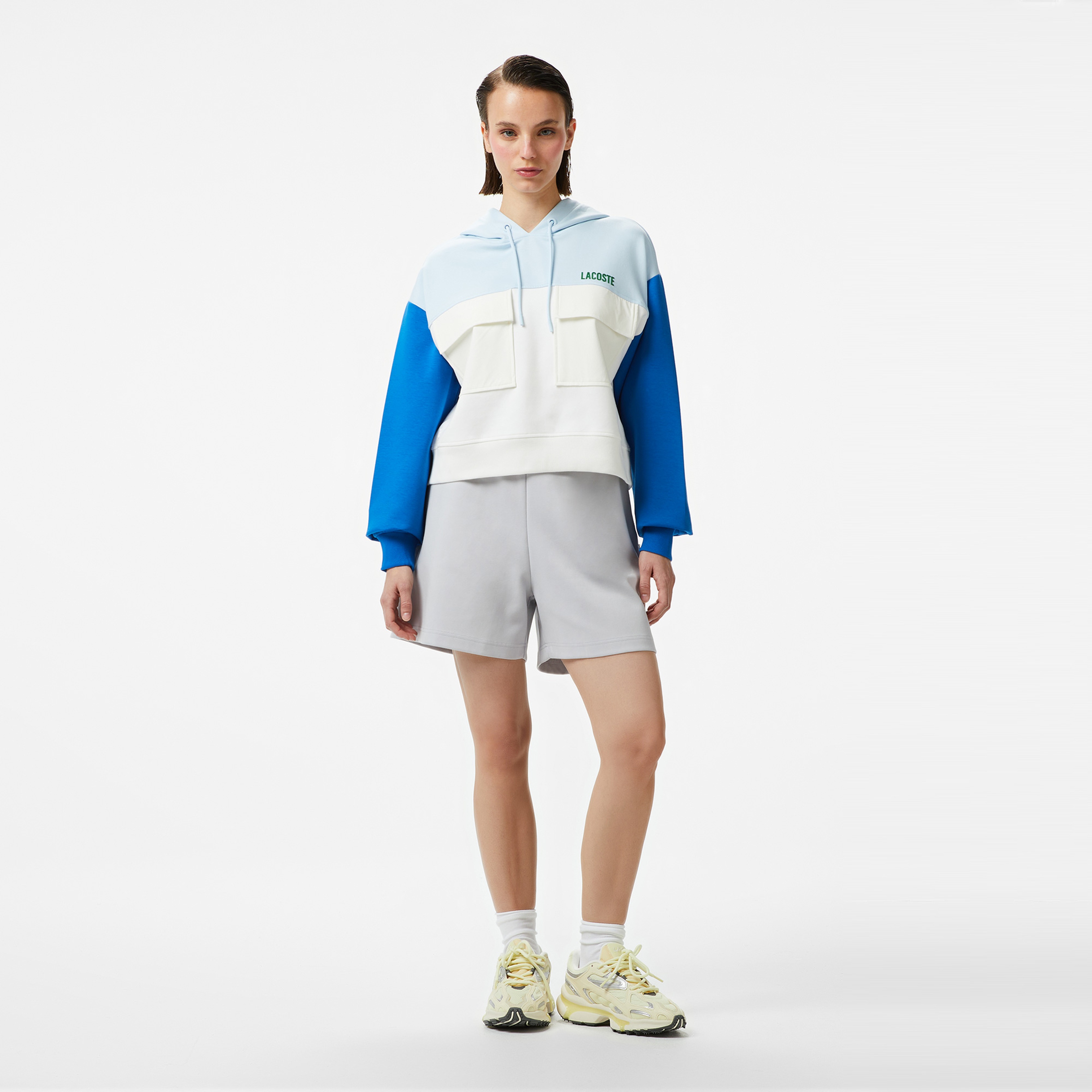 Lacoste House of SuperStep x Lacoste Kadın Beyaz Sweatshirt