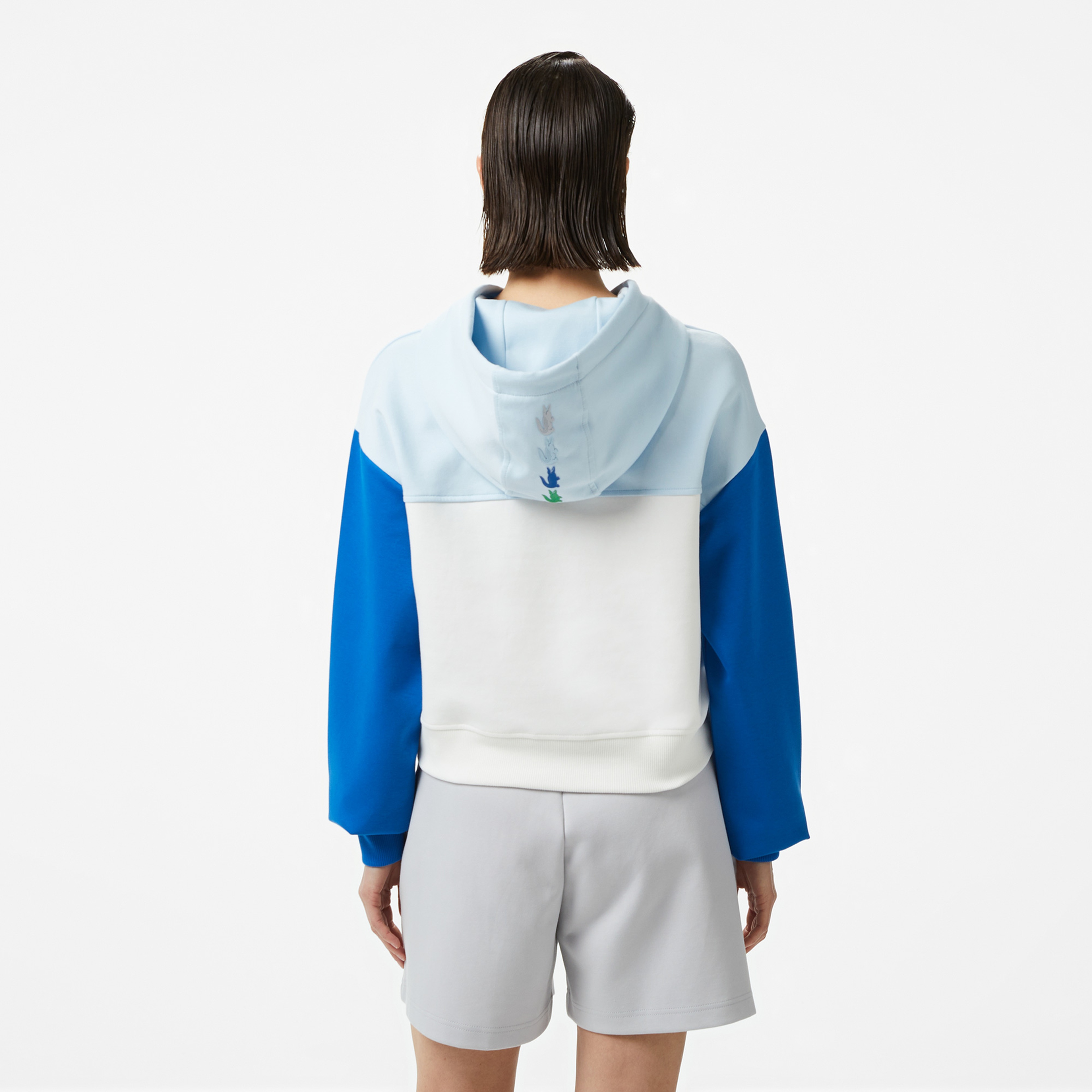 Lacoste House of SuperStep x Lacoste Kadın Beyaz Sweatshirt