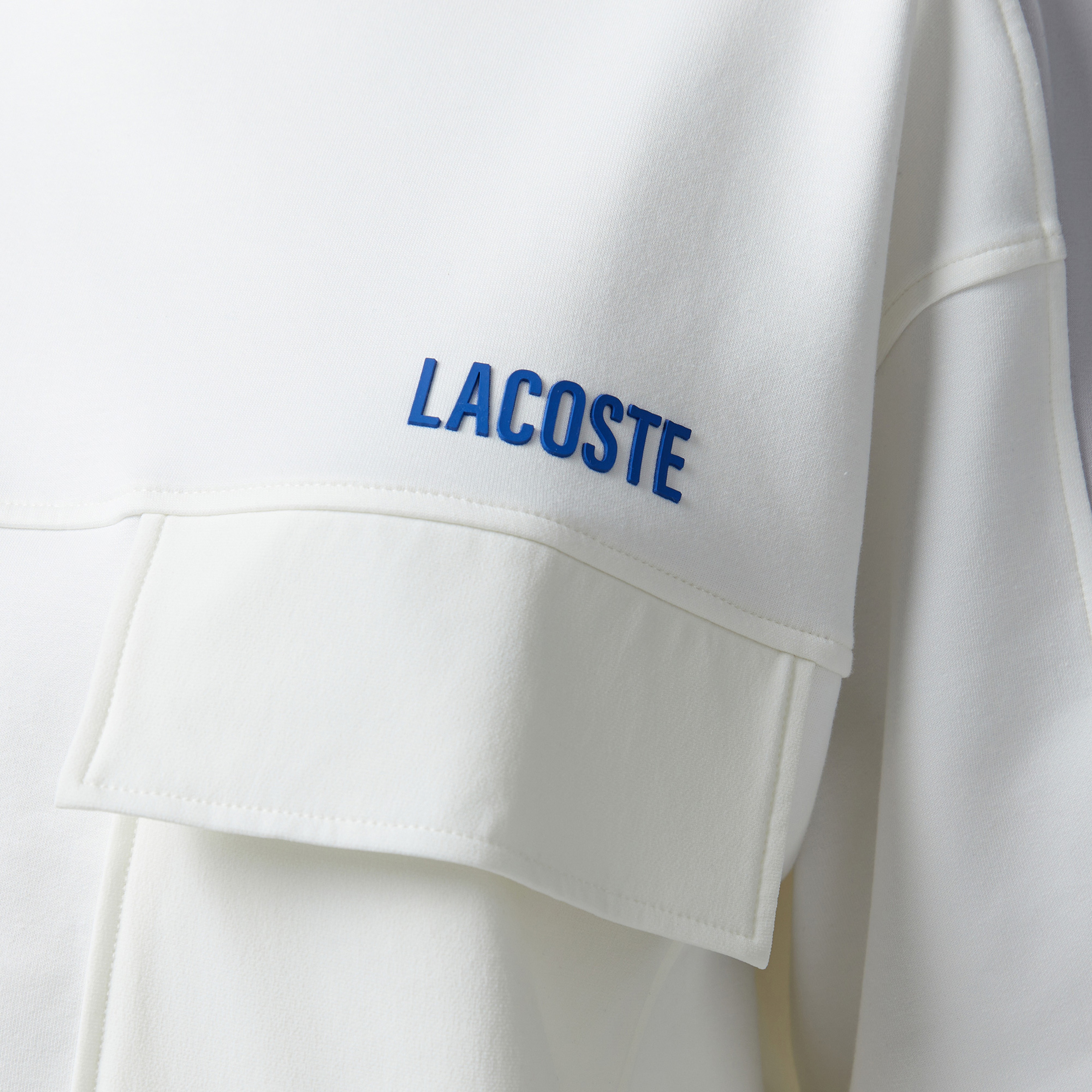 Lacoste House of SuperStep x Lacoste Kadın Beyaz Sweatshirt