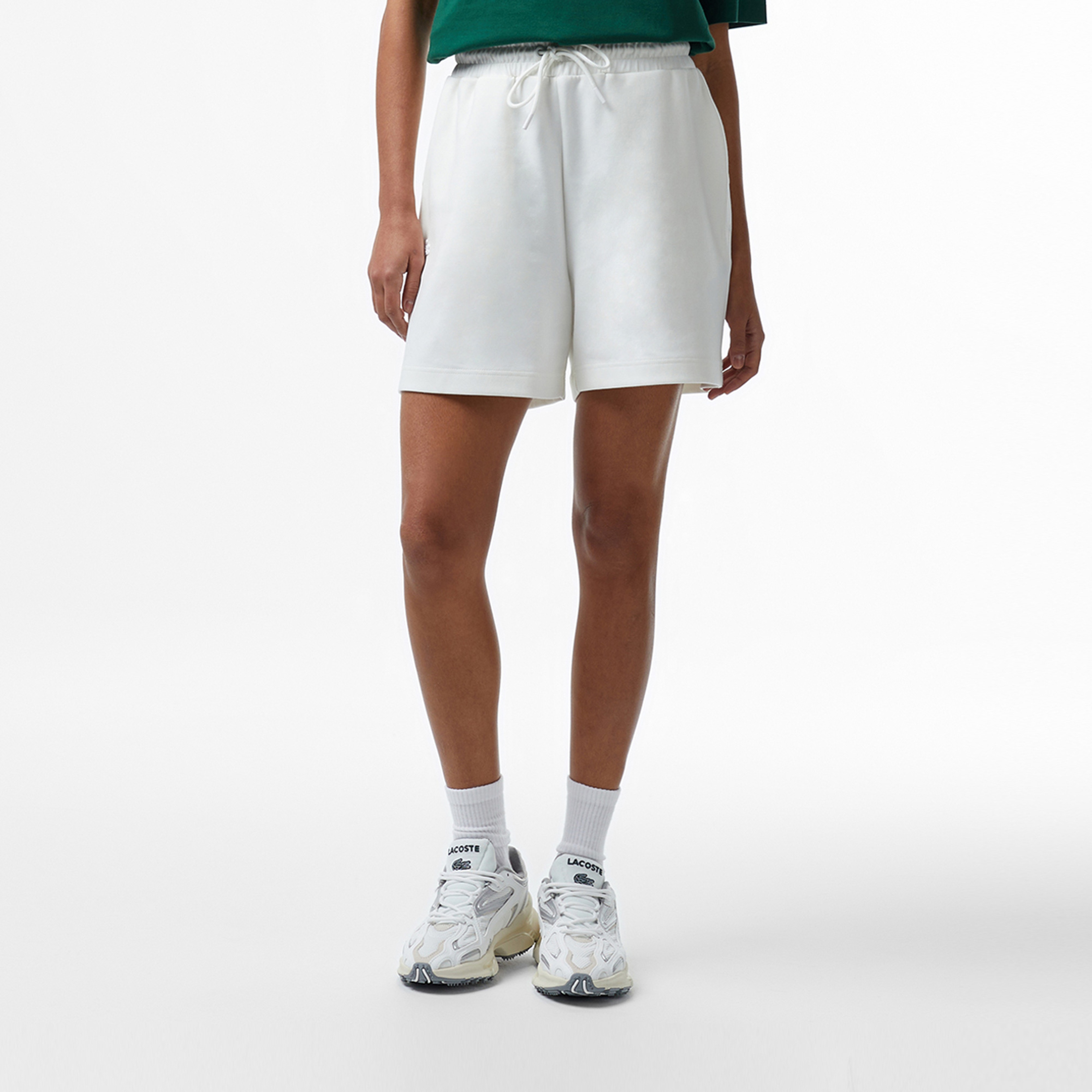 Lacoste House of SuperStep x Lacoste Kadın Beyaz Şort