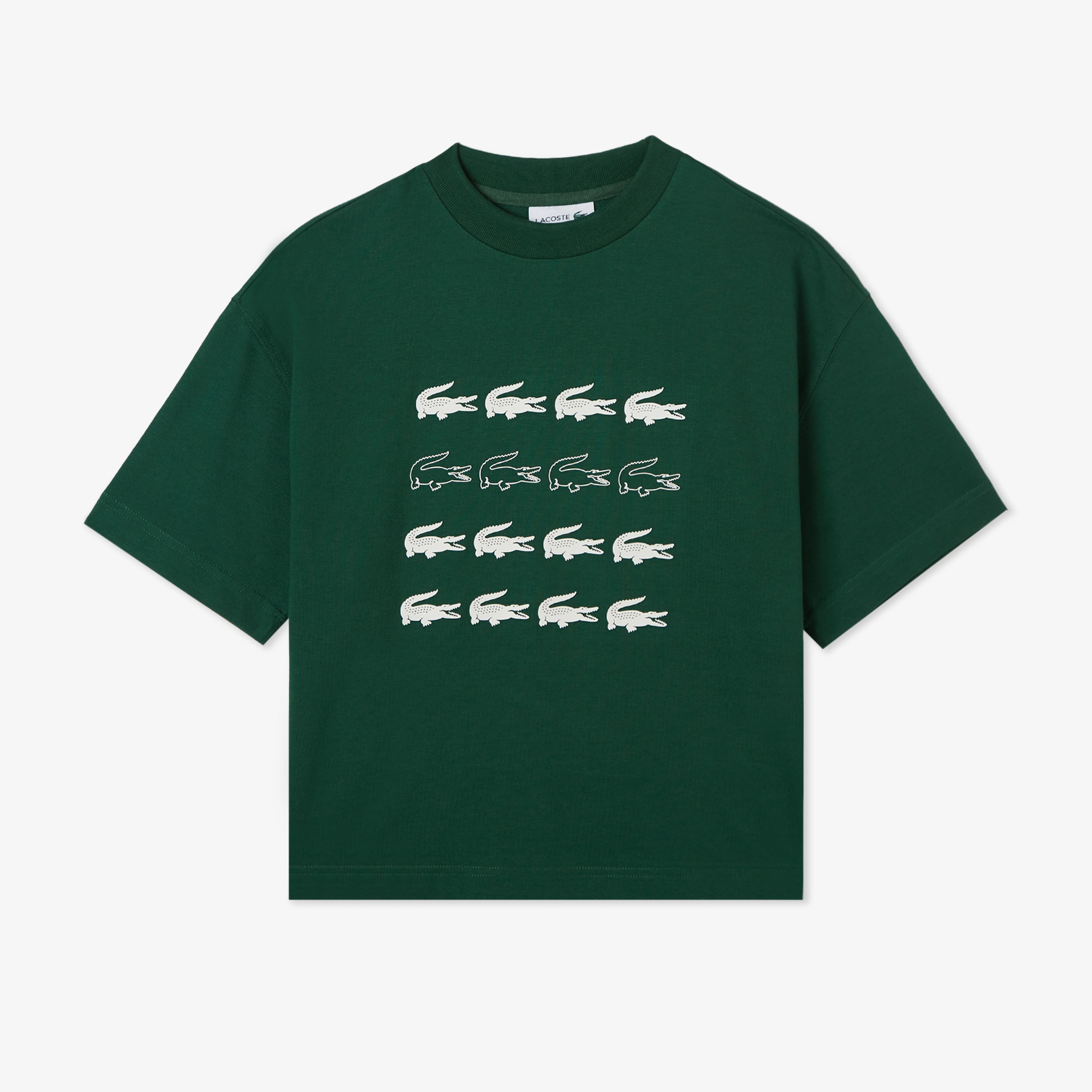 Lacoste House of SuperStep x Lacoste Kadın Yeşil T-Shirt