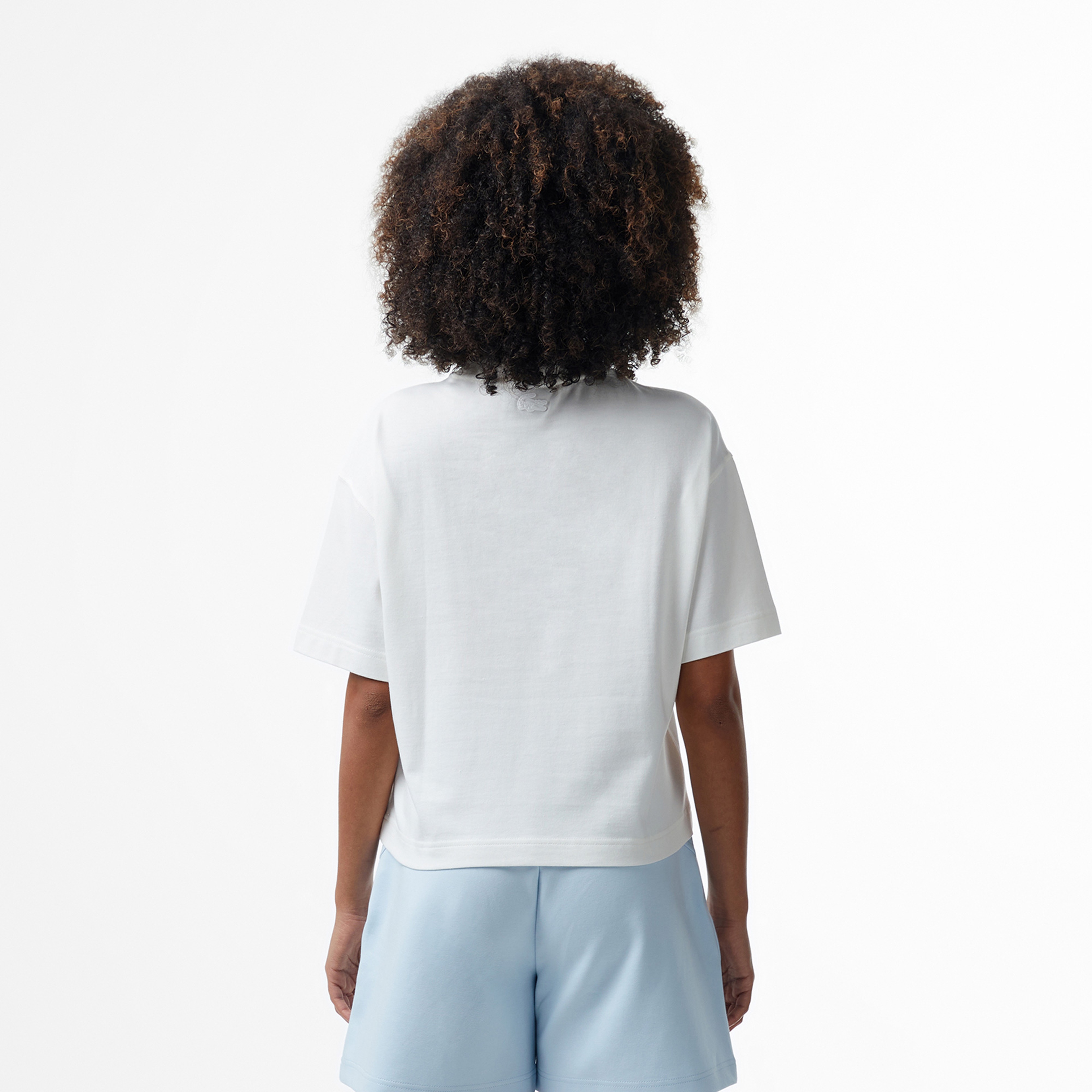 Lacoste House of SuperStep x Lacoste Kadın Beyaz T-Shirt