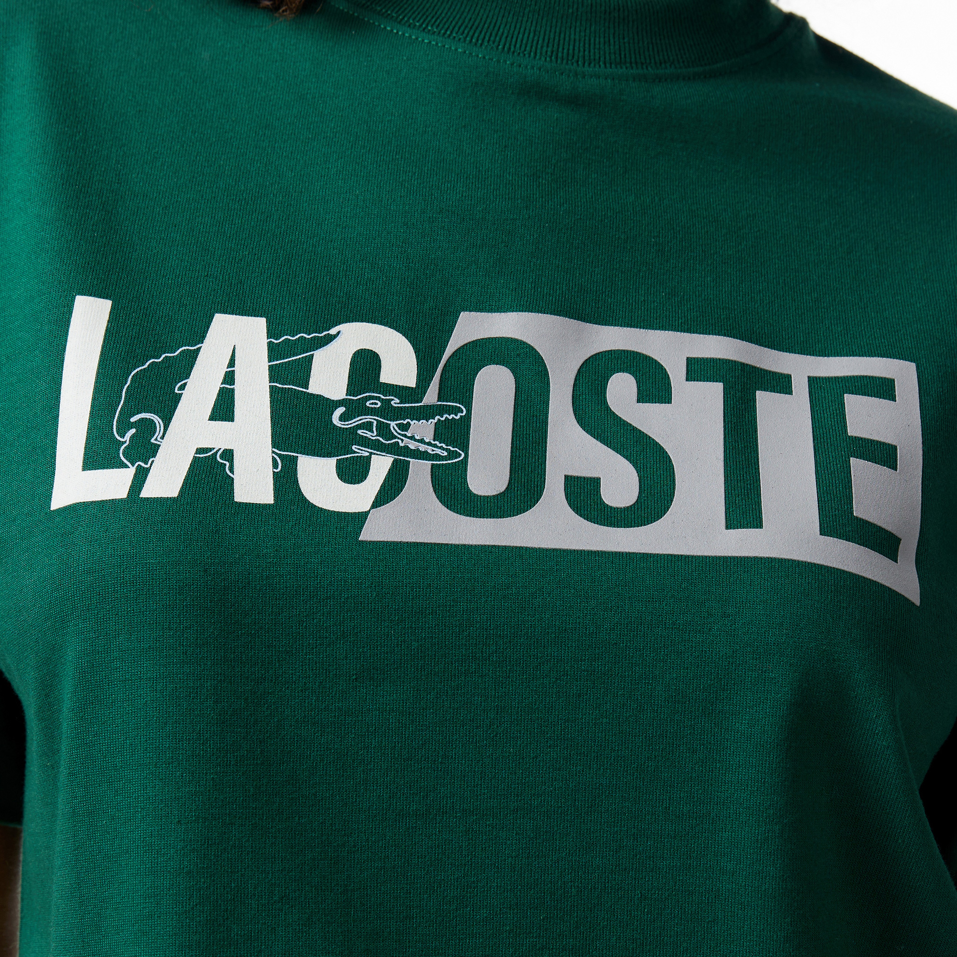 Lacoste House of SuperStep x Lacoste Kadın Yeşil T-Shirt