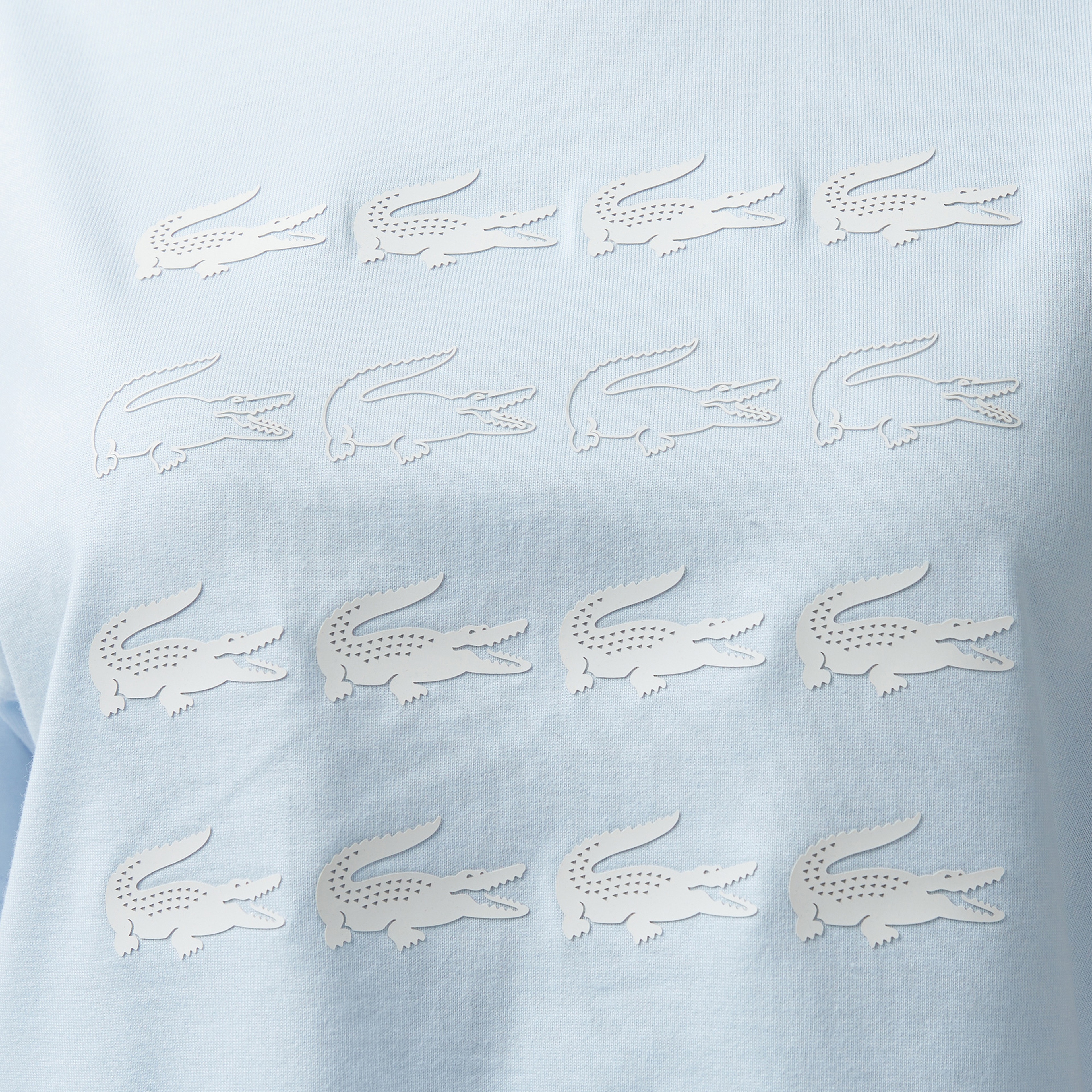 Lacoste House of SuperStep x Lacoste Kadın Mavi T-Shirt