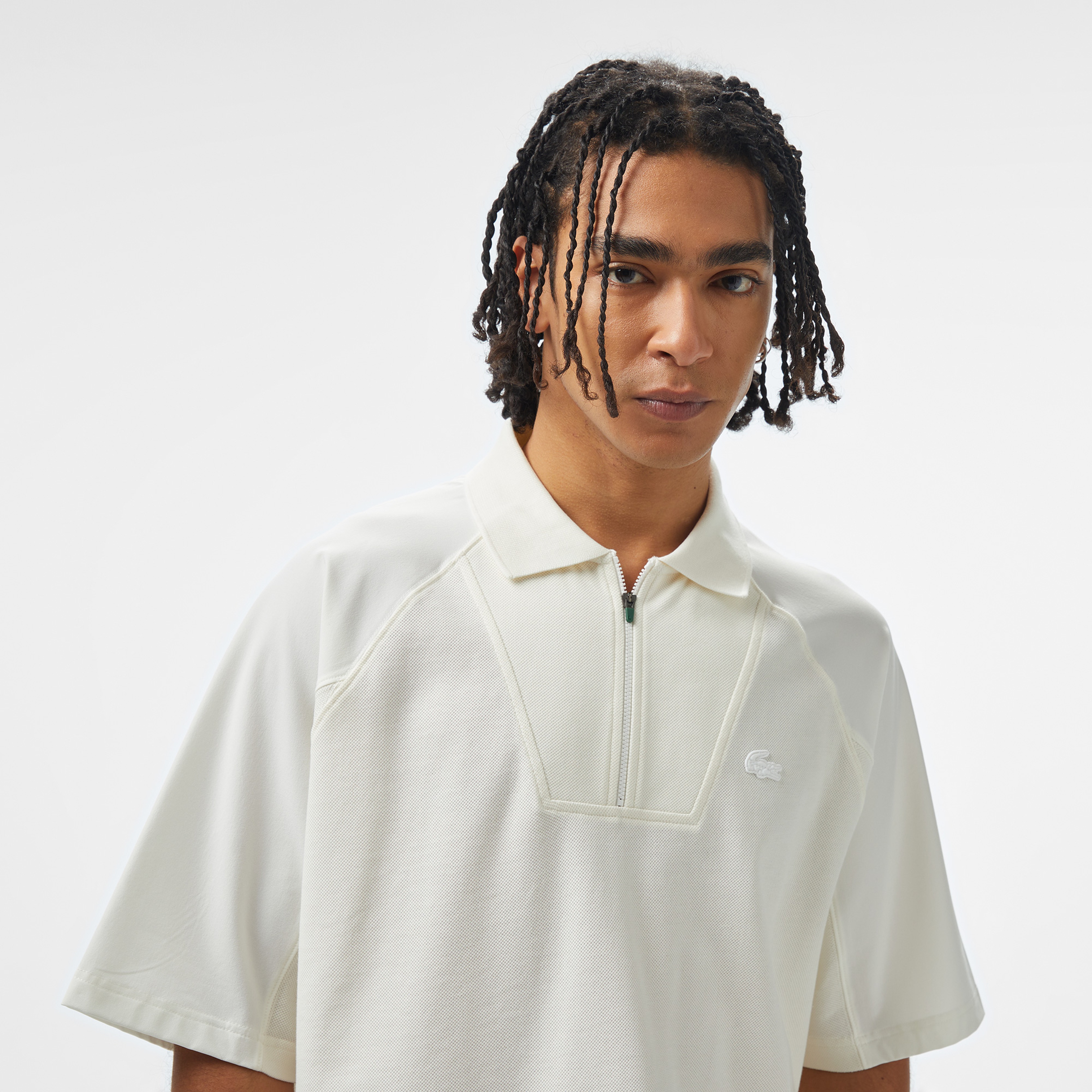 Lacoste House of SuperStep x Lacoste Erkek Beyaz Polo