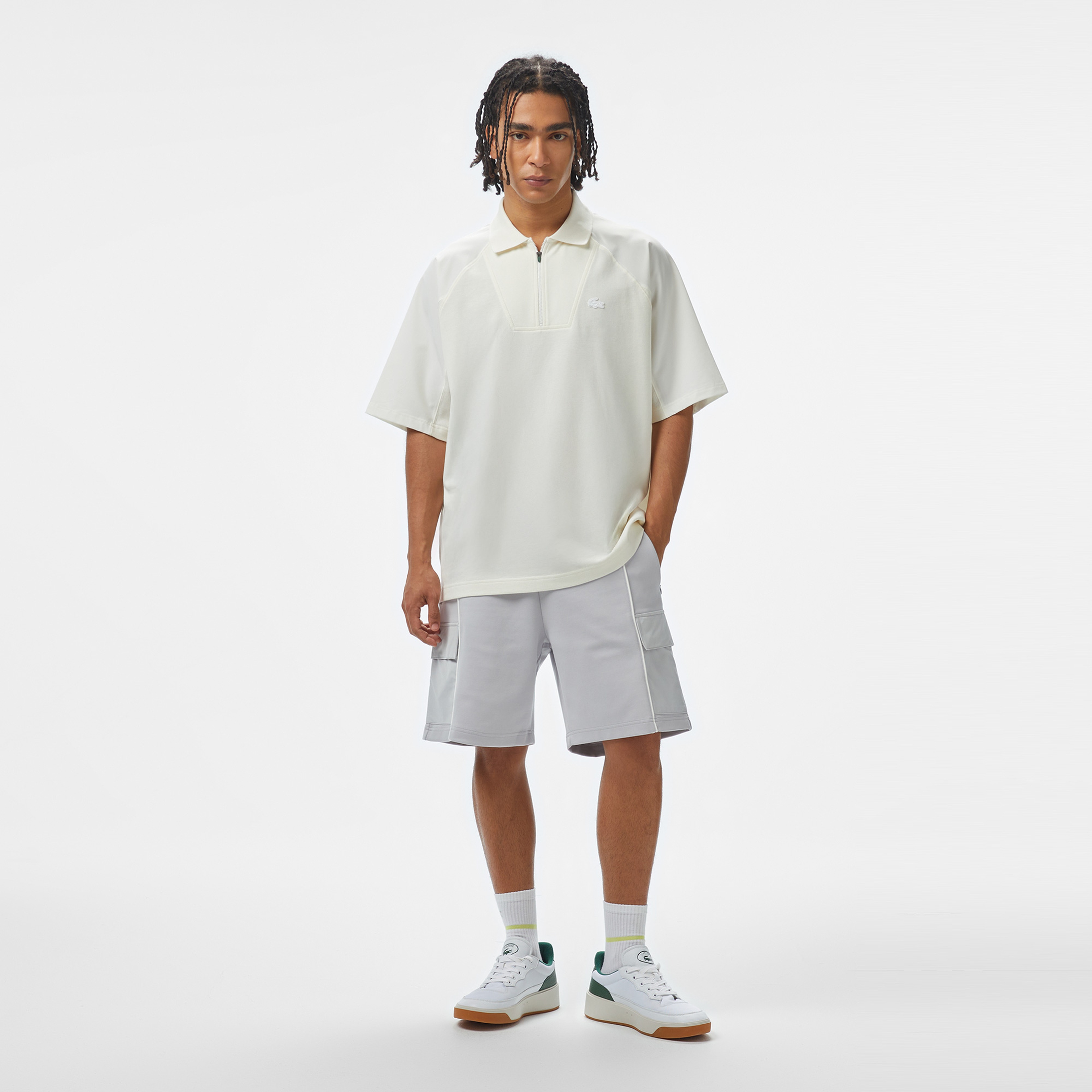 Lacoste House of SuperStep x Lacoste Erkek Beyaz Polo