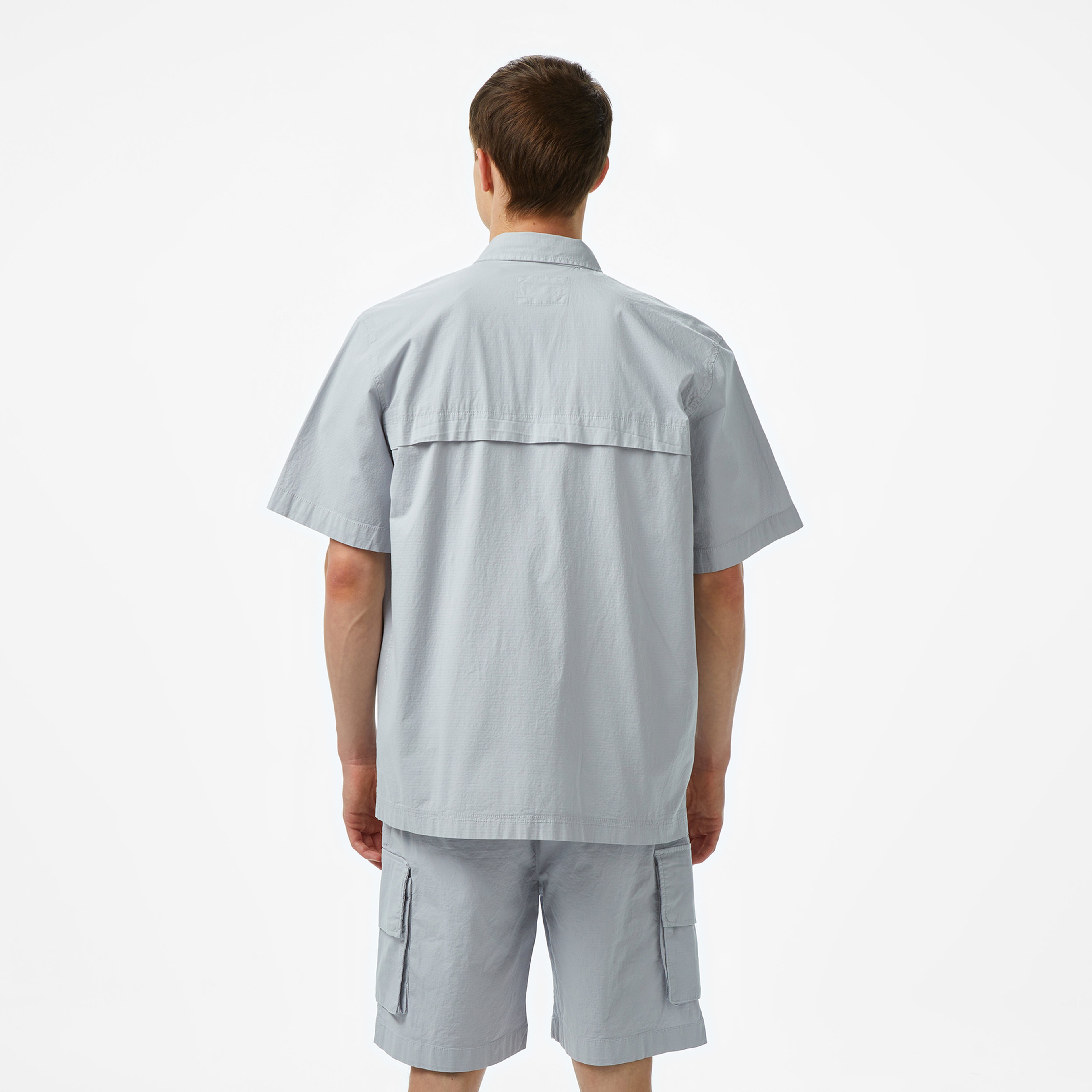 Lacoste House of SuperStep x Lacoste Erkek Gri Gömlek