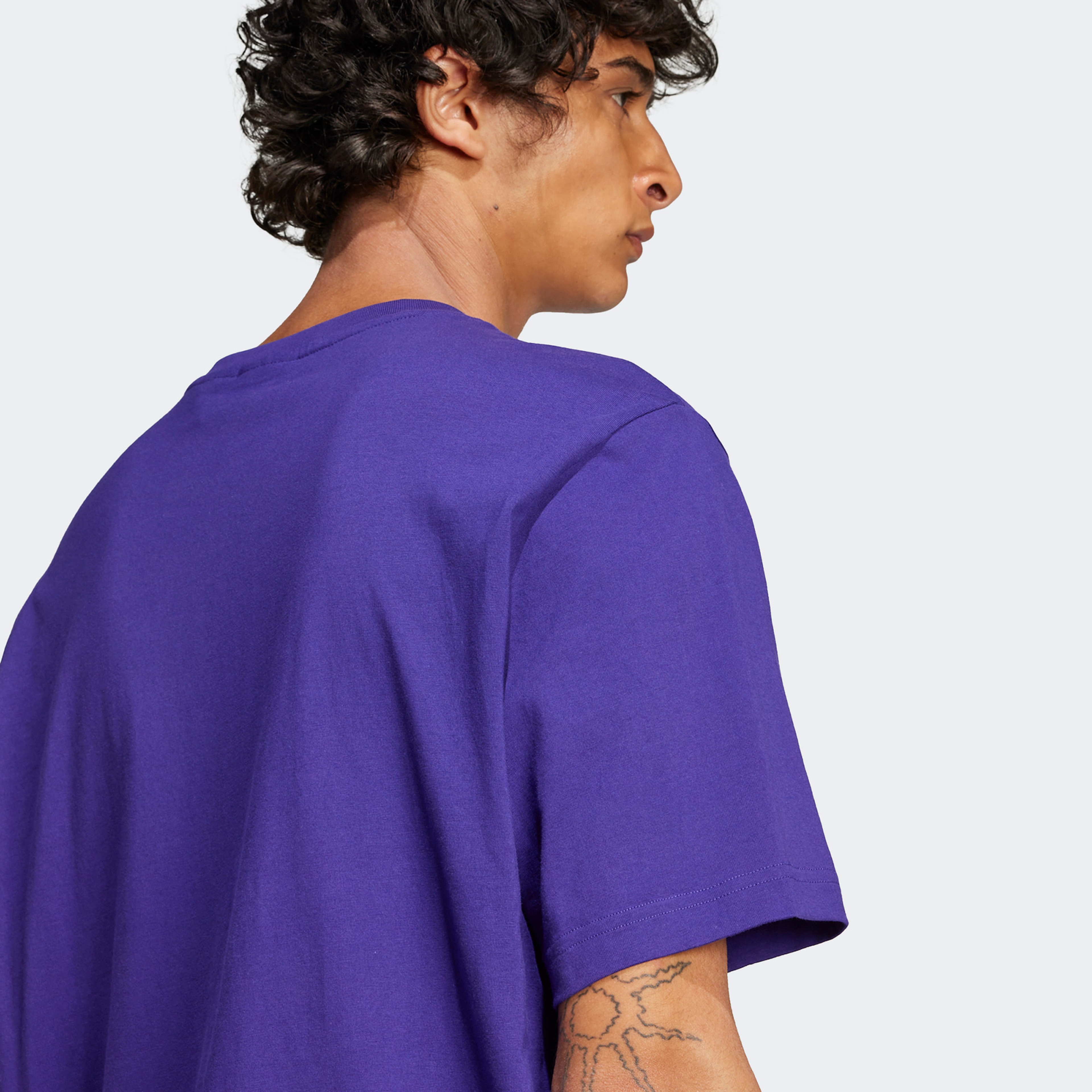 adidas Skeleton Tr Tee Erkek Mor T-Shirt