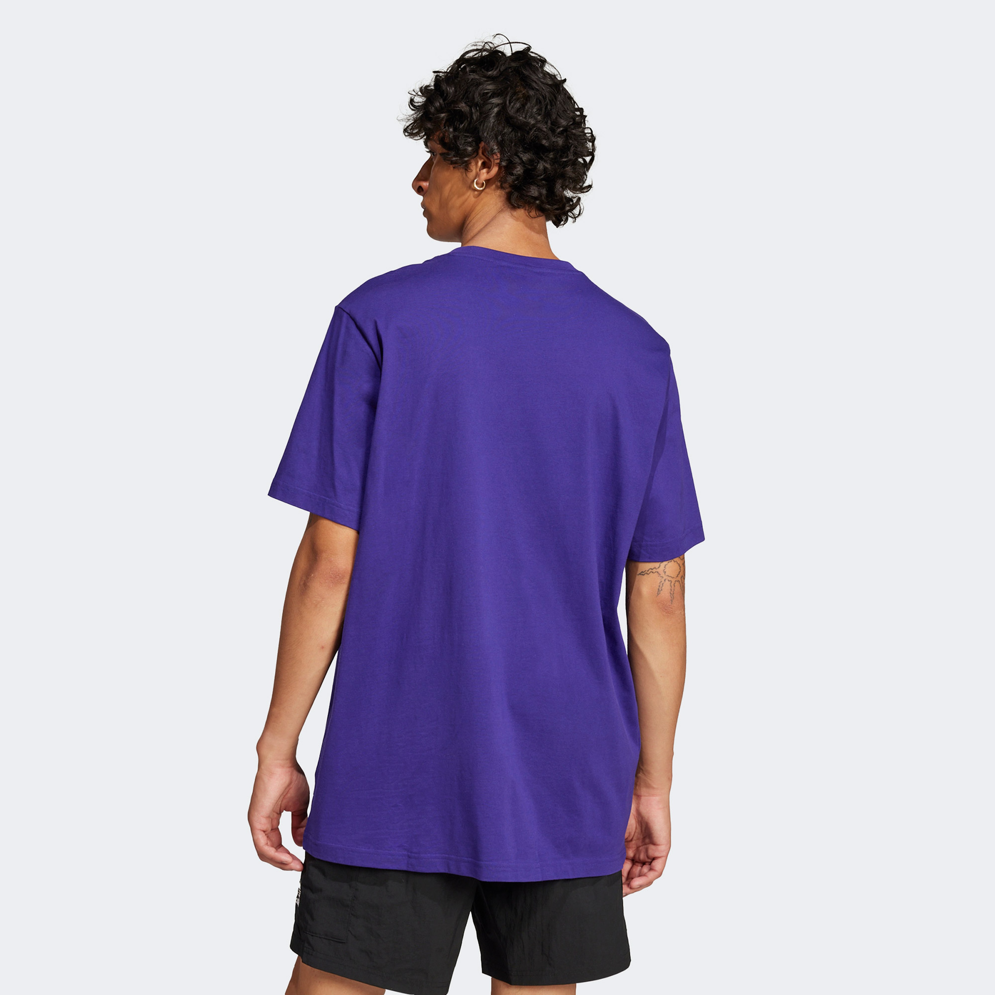 adidas Skeleton Tr Tee Erkek Mor T-Shirt