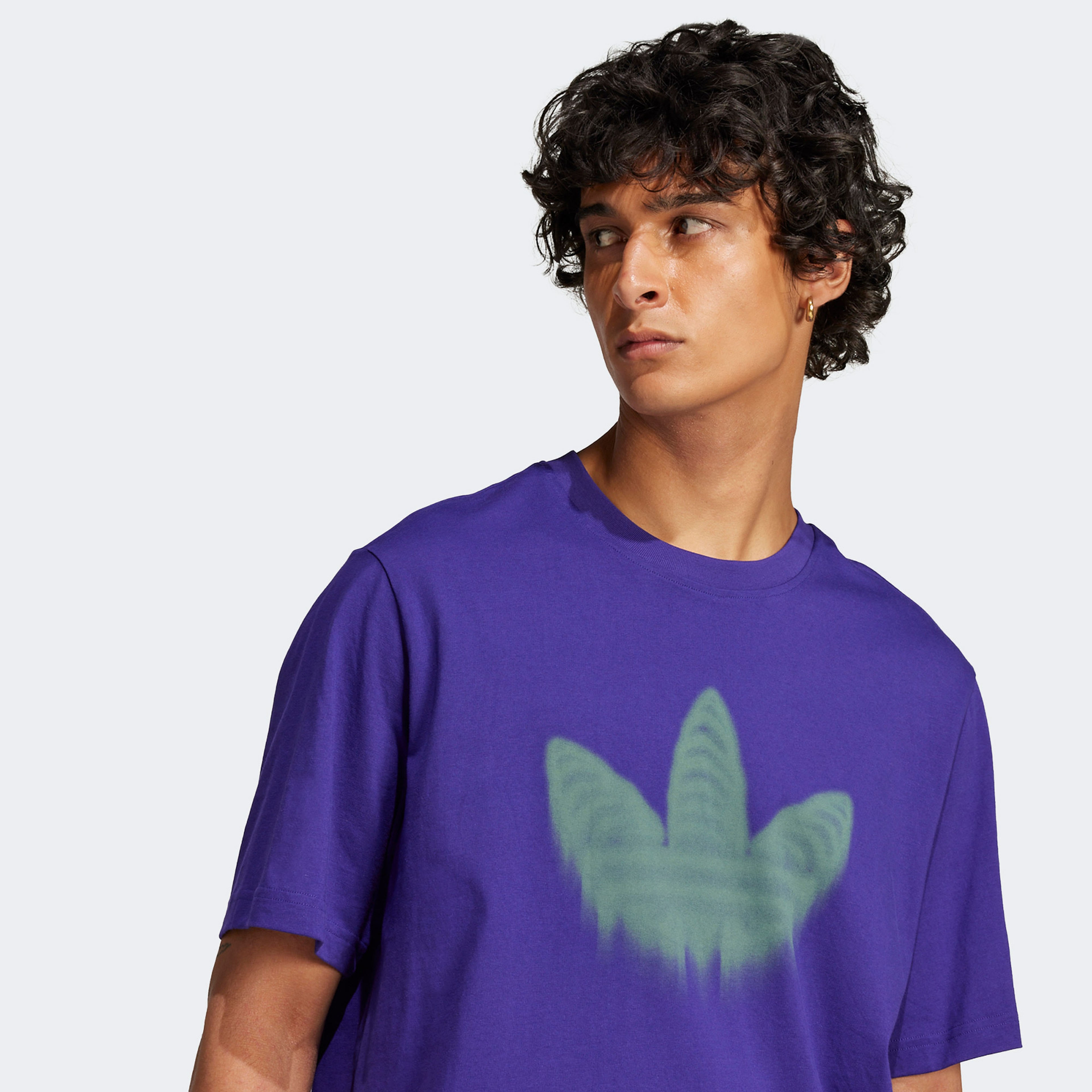 adidas Skeleton Tr Tee Erkek Mor T-Shirt