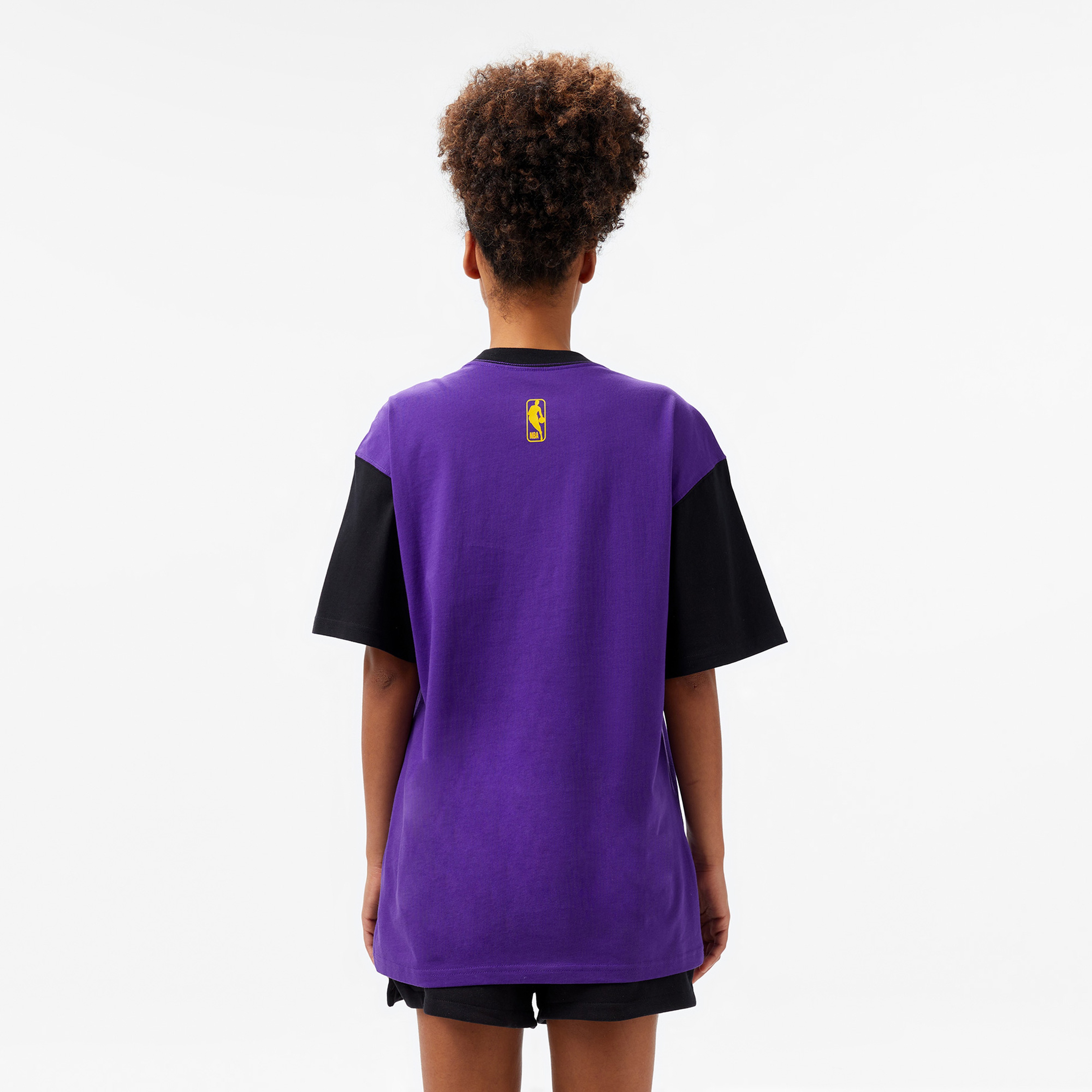 Los Angeles Lakers Courtside City Edition Erkek Mor T-Shirt