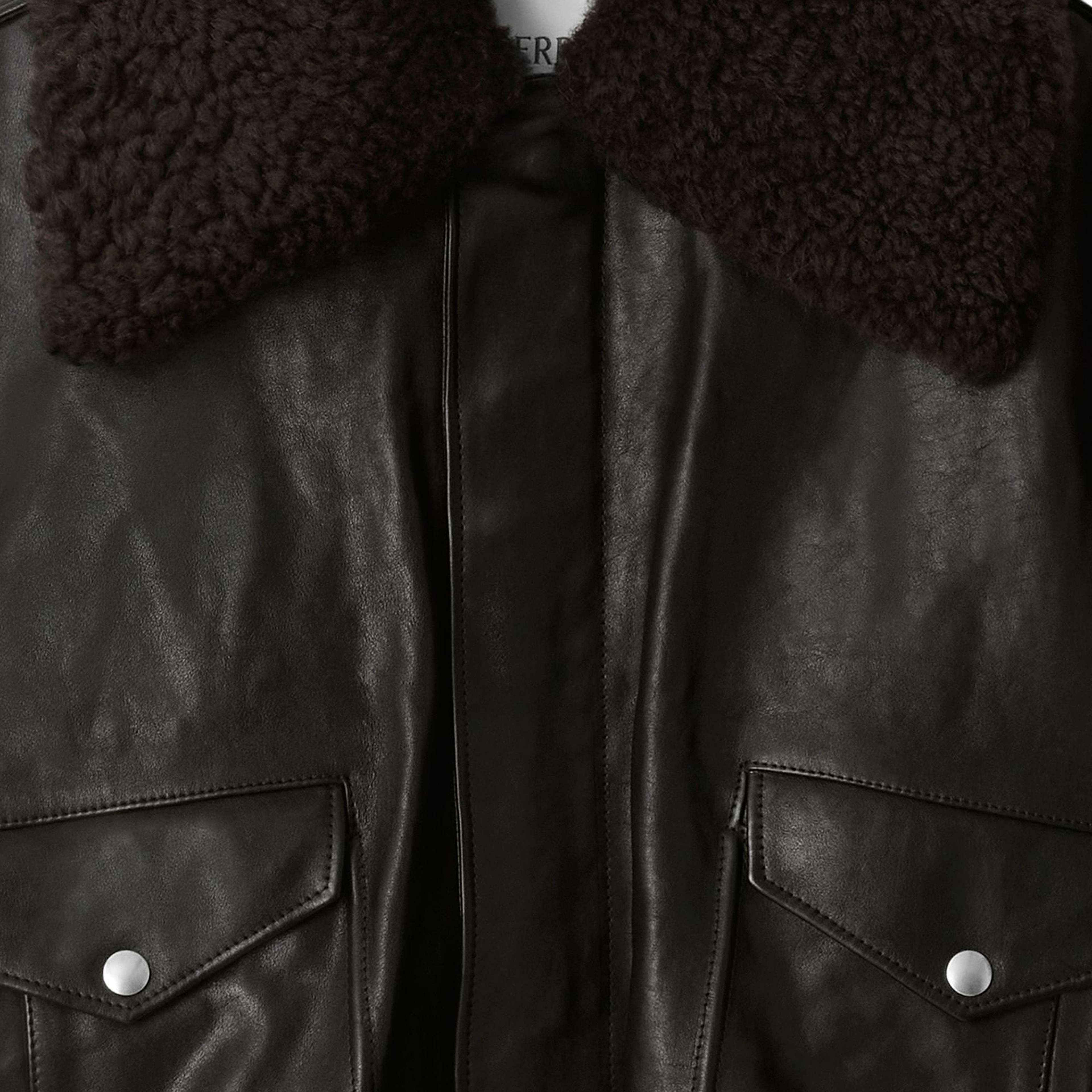 Erkek Kahverengi Deri Mont