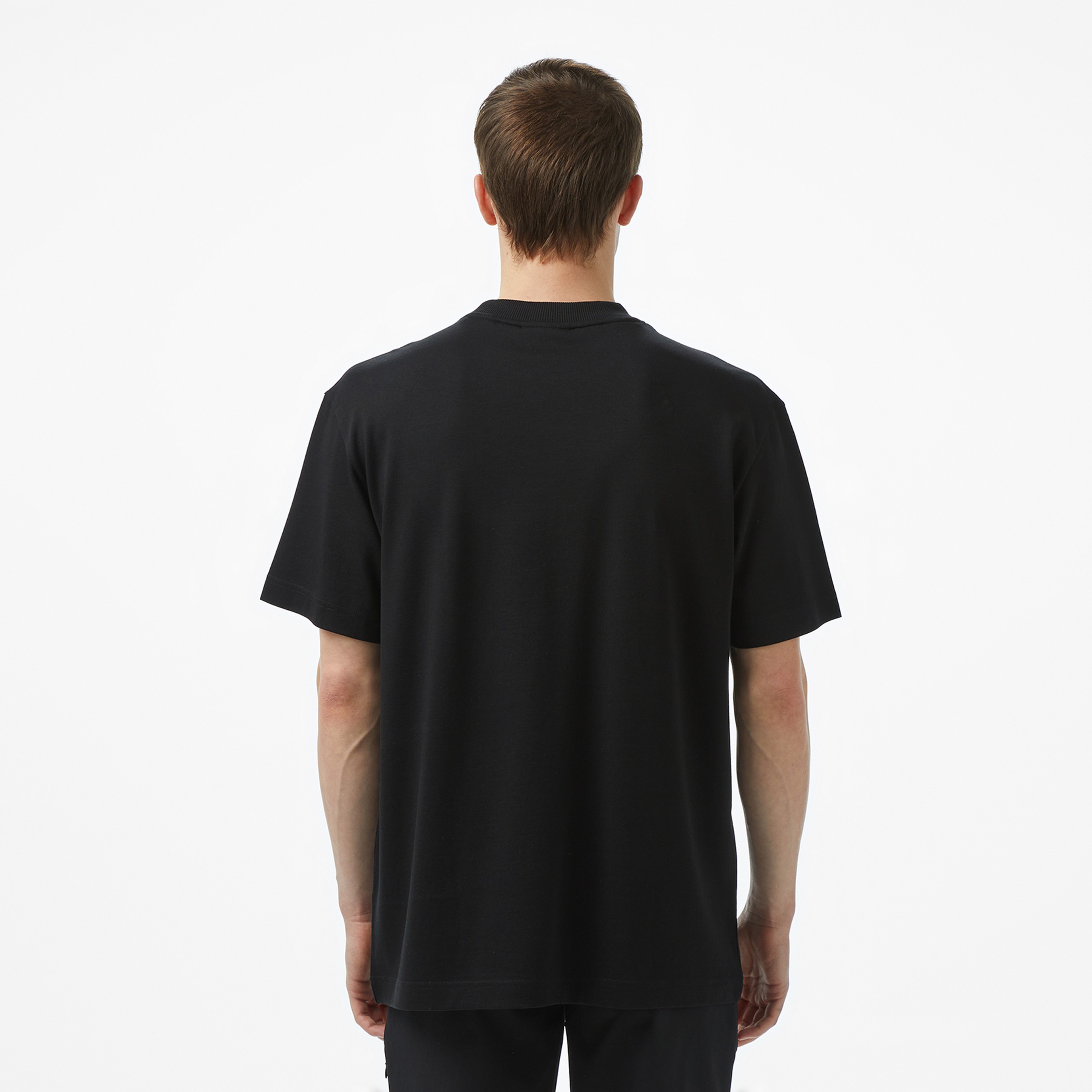 Lacoste Erkek Relaxed Fit Bisiklet Yaka Siyah T-Shirt