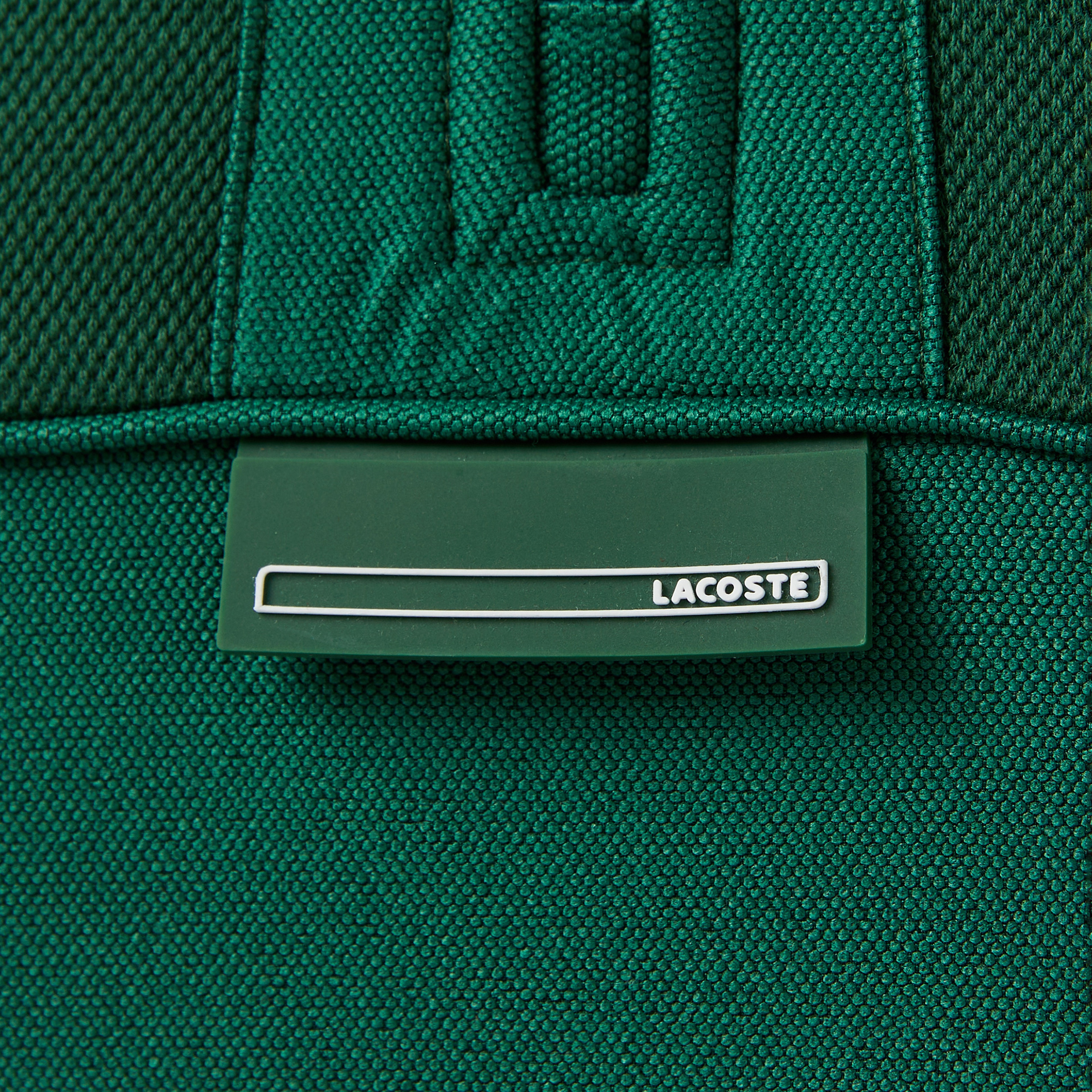 Erkek Classic Fit Yarım Fermuarlı Renk Bloklu Koyu Yeşil Sweatshirt