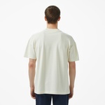 Erkek Oversize Fit Bisiklet Yaka Baskılı Beyaz T-Shirt