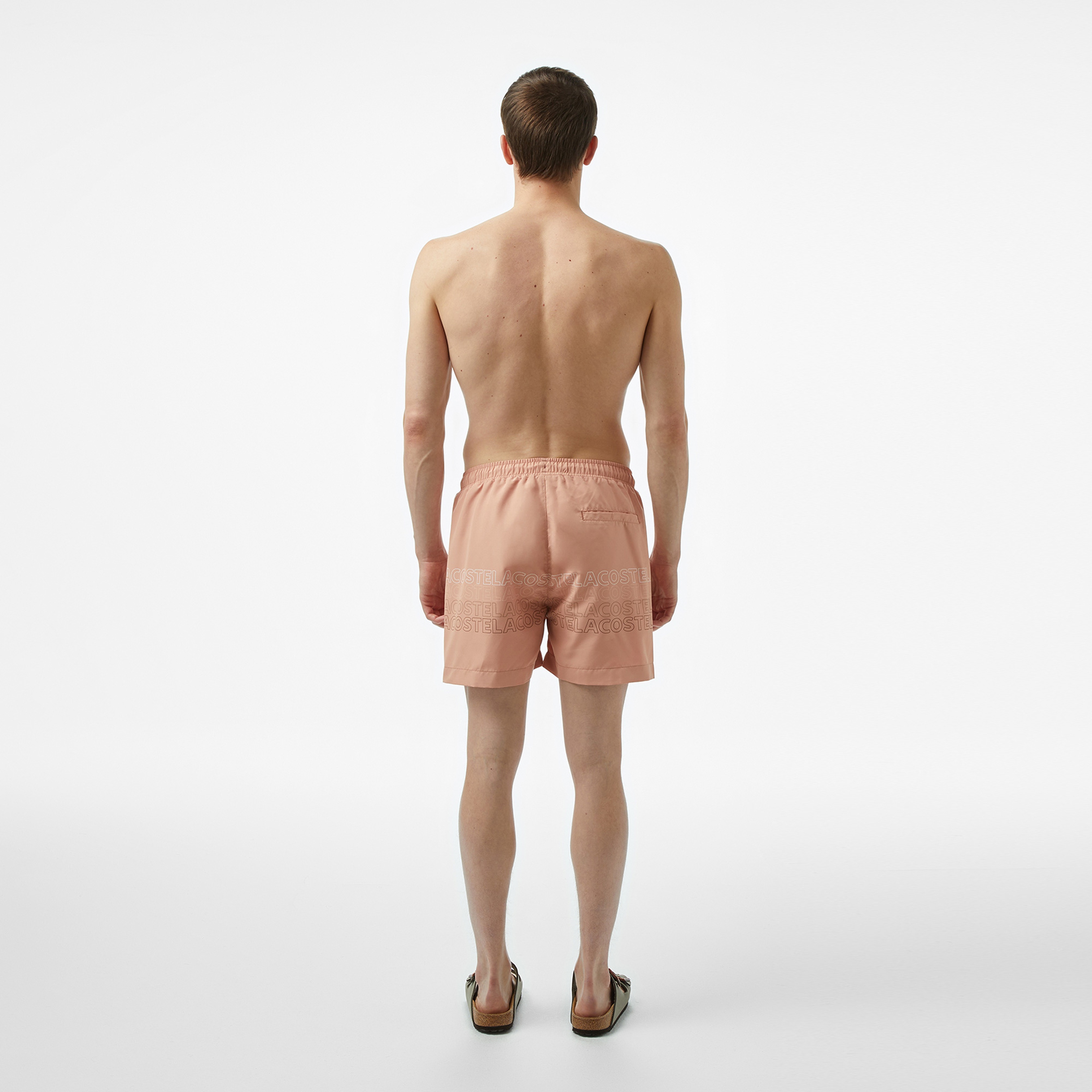 Erkek Regular Fit Baskılı Bej Mayo