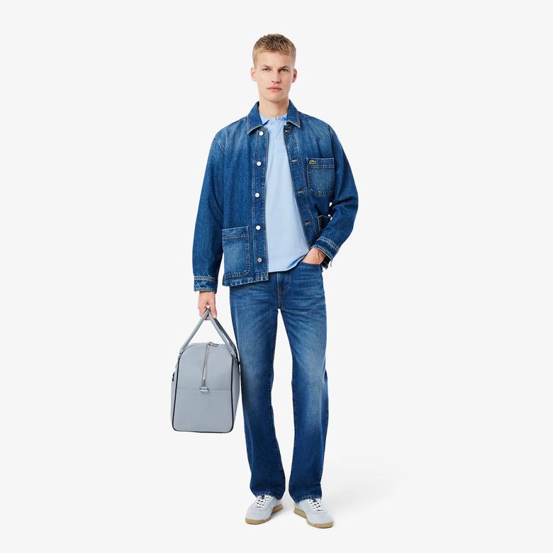 L.12.12 Erkek Classic Fit Mavi Polo