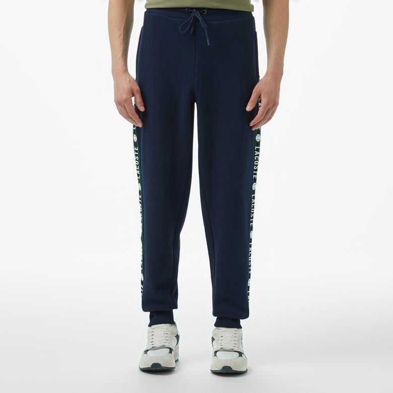 Erkek Regular Fit Baskılı Lacivert Eşofman Altı